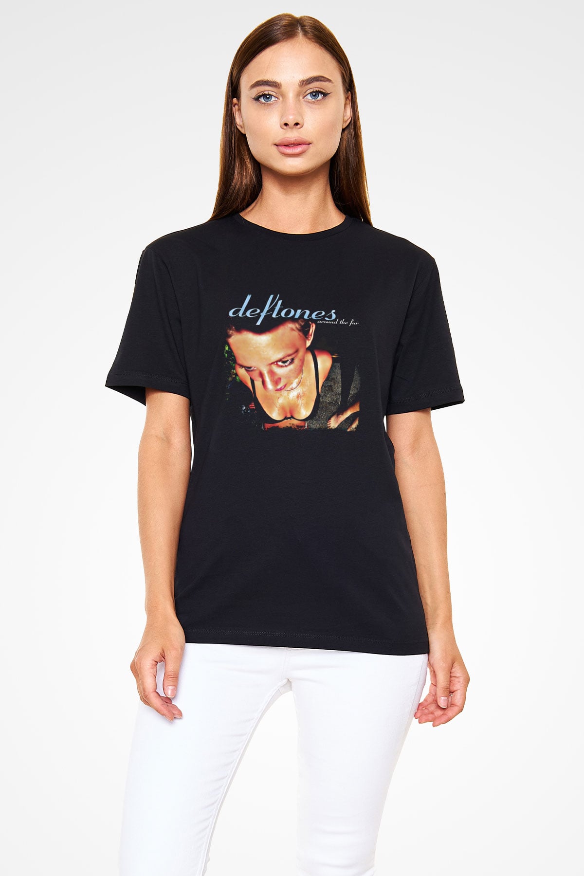 Deftones Baskılı Unisex Siyah Tişört