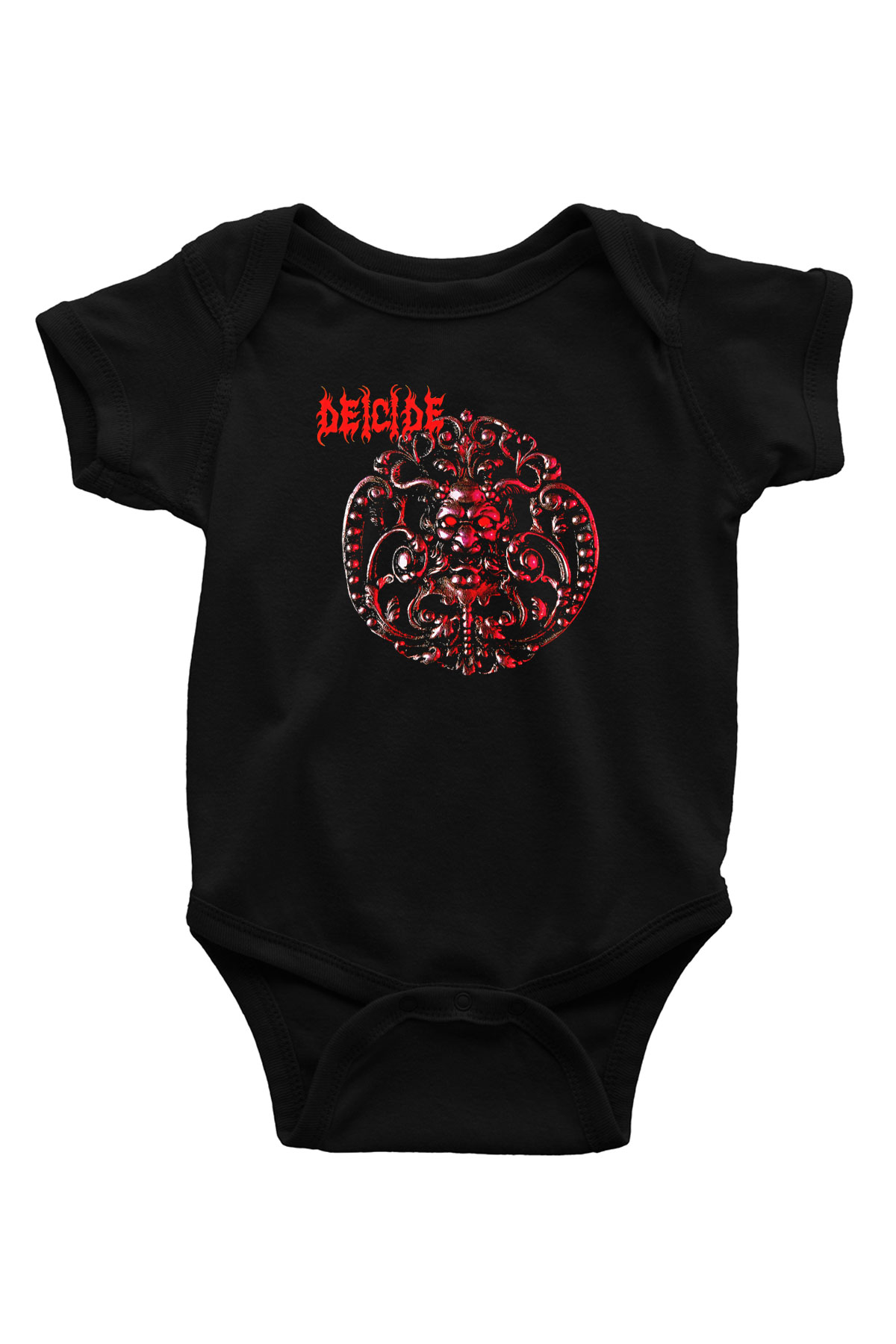 Deicide Baskılı Unisex Siyah Bebek Body - Zıbın