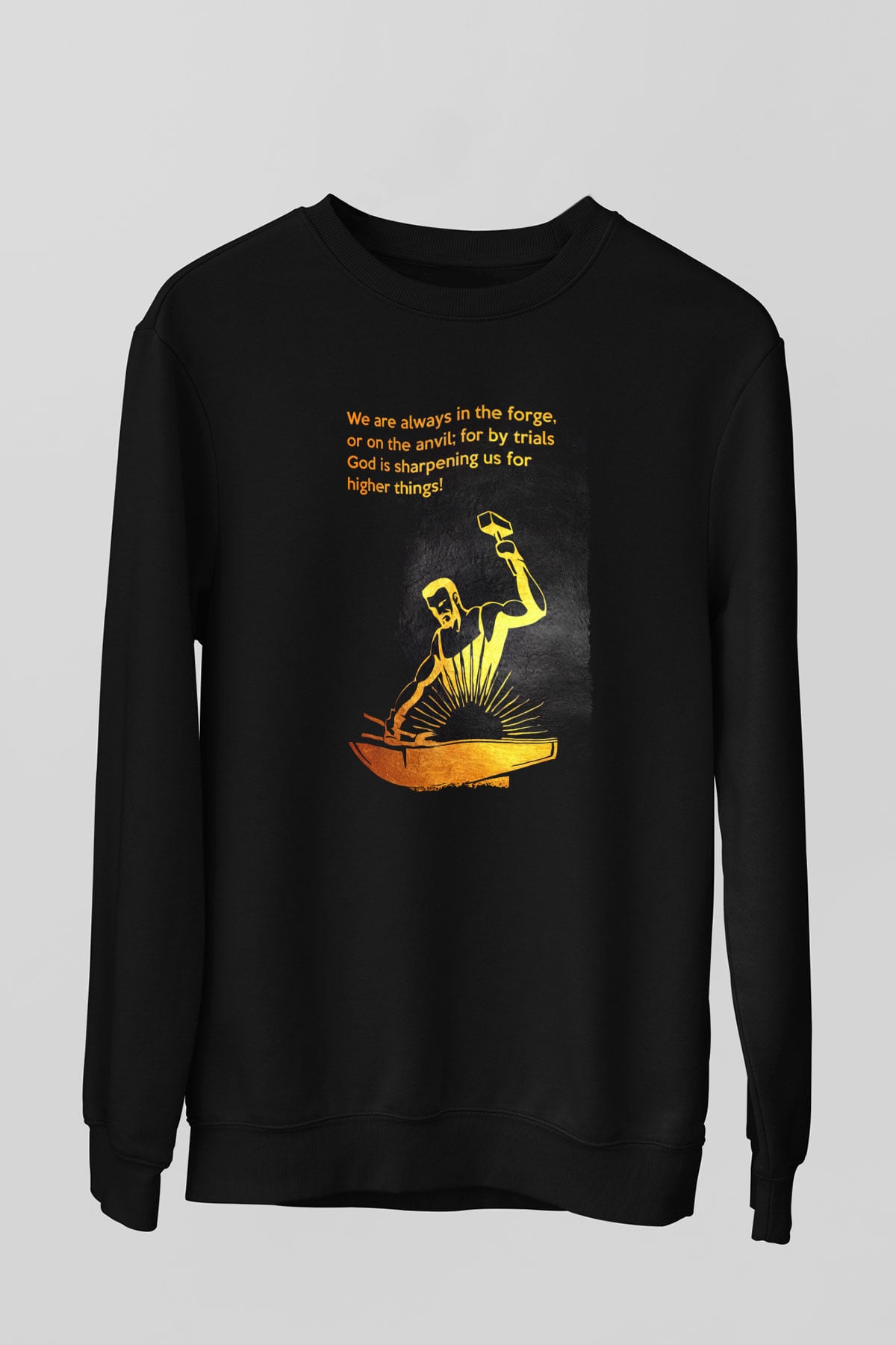 Demirci Siyah Unisex Sweatshirt