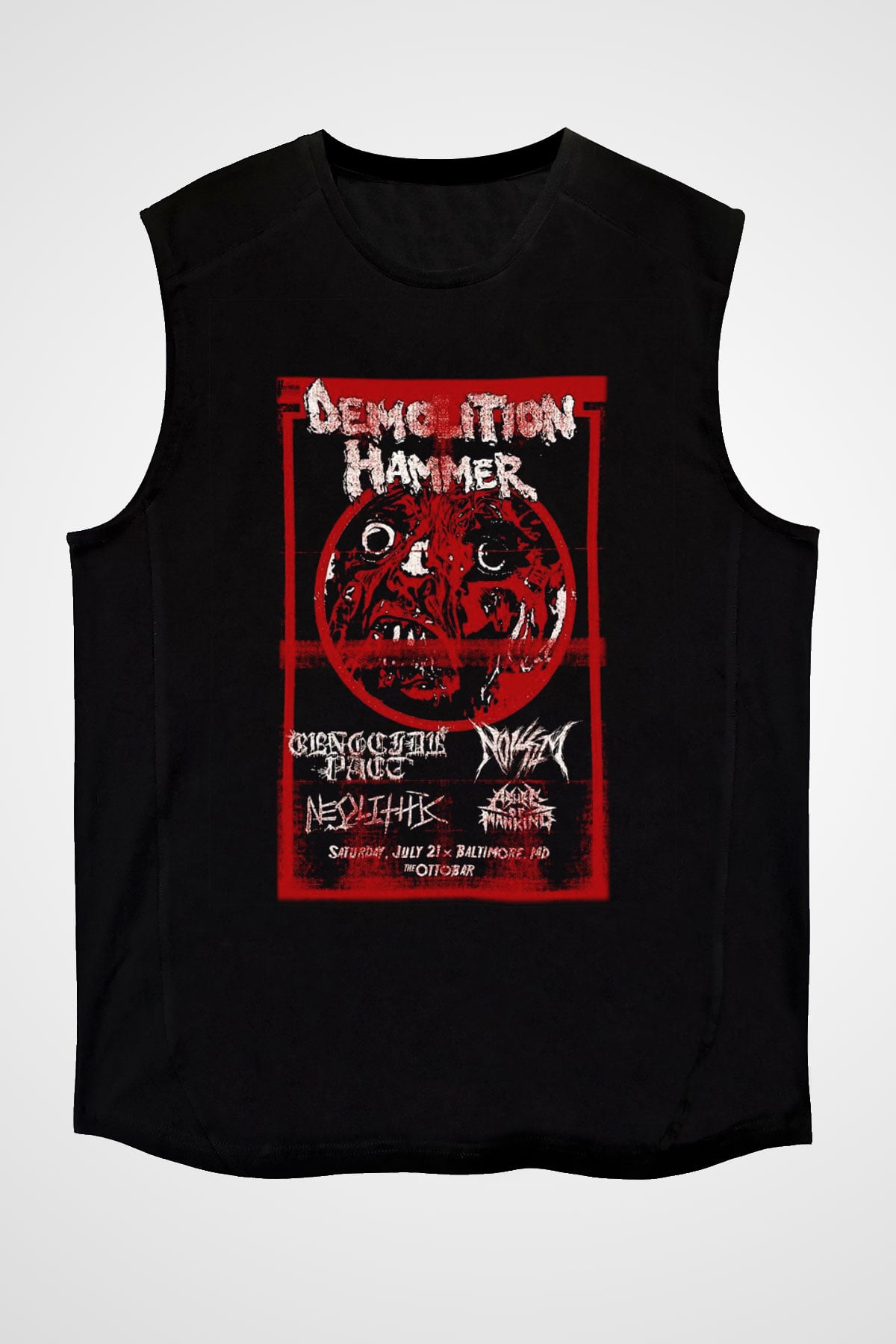 Demolition Hammer Siyah Unisex Kolsuz Tişört