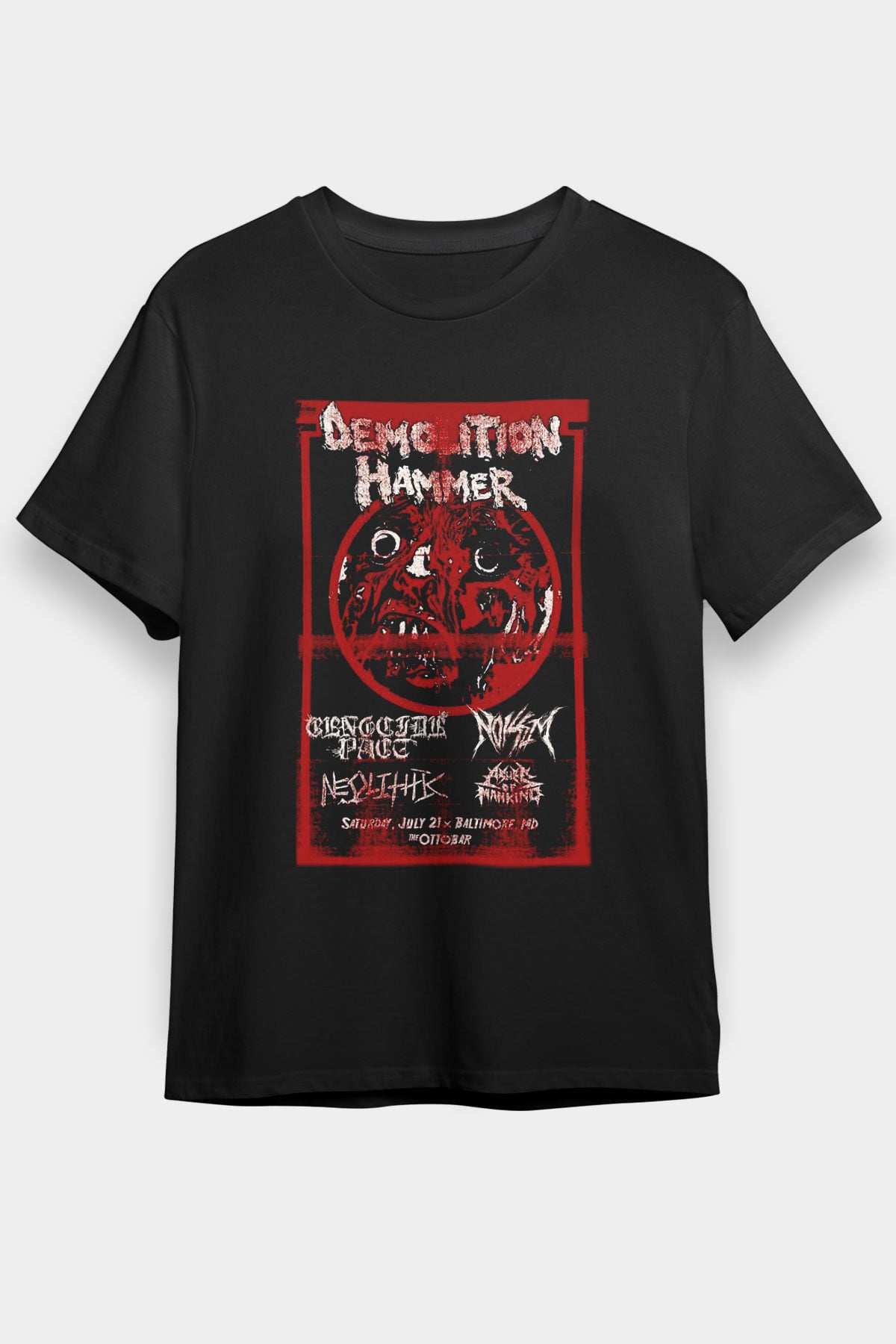 Demolition Hammer Siyah Unisex Tişört T-Shirt - TişörtFabrikası