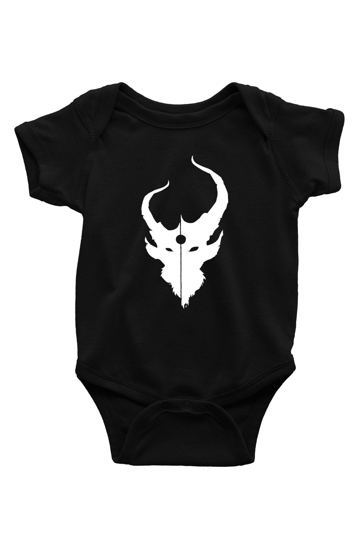 Demon Hunter Baskılı Unisex Siyah Bebek Body - Zıbın
