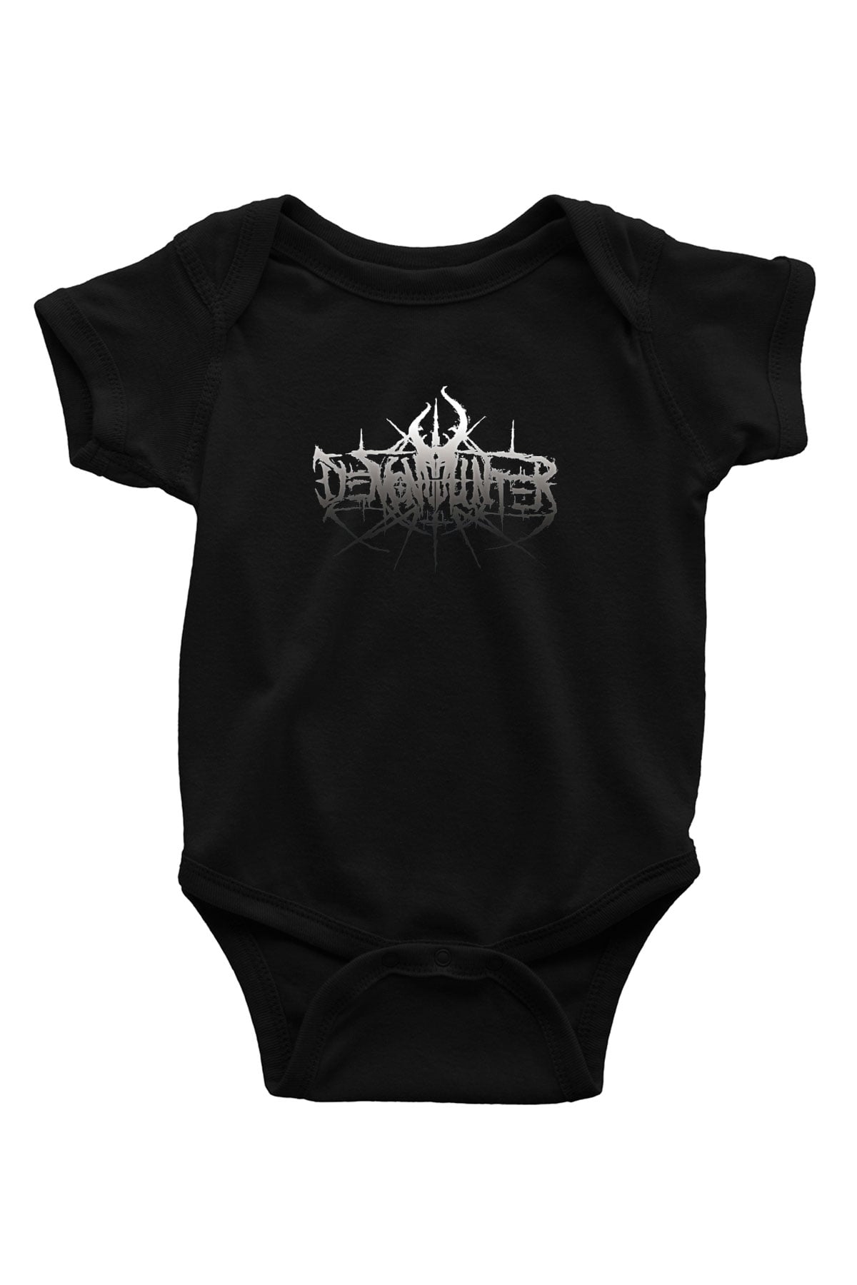 Demon Hunter Baskılı Unisex Siyah Bebek Body - Zıbın