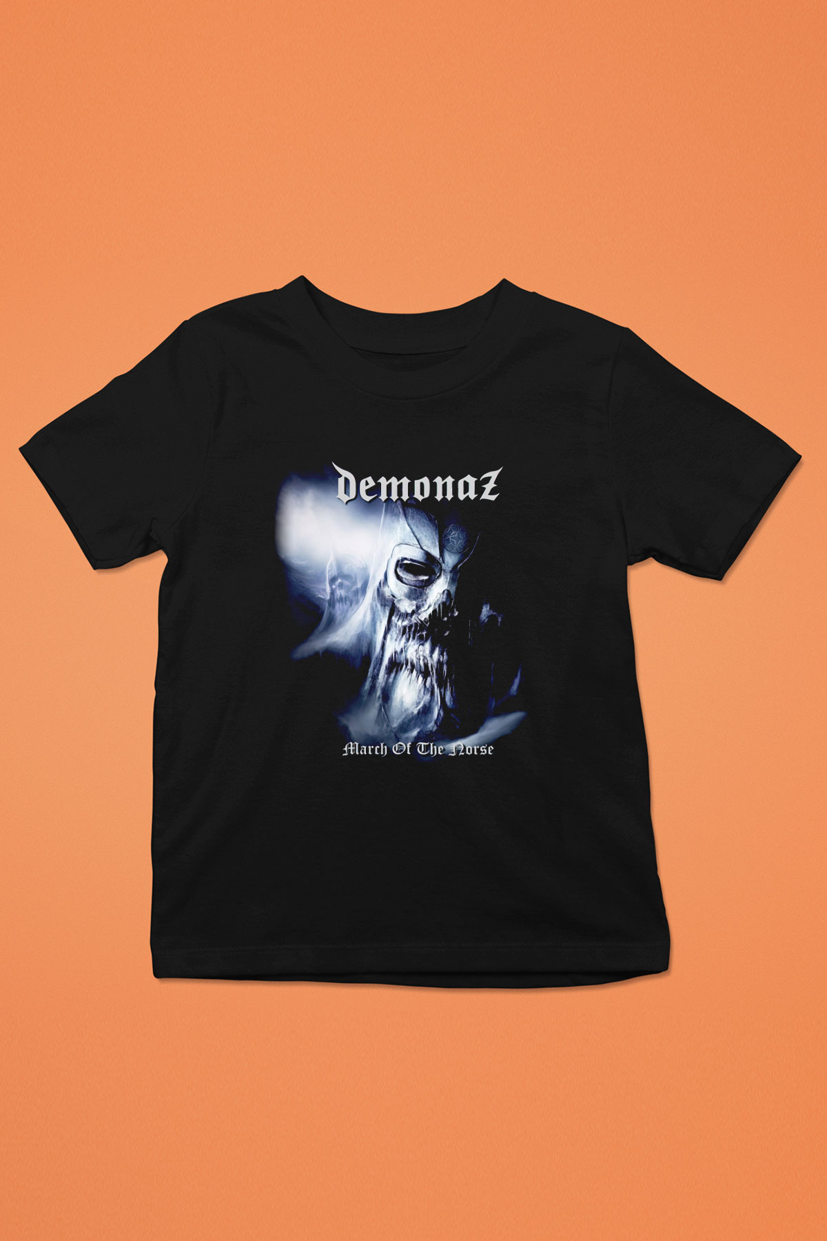 Demonaz Siyah Unisex Çocuk Tişört