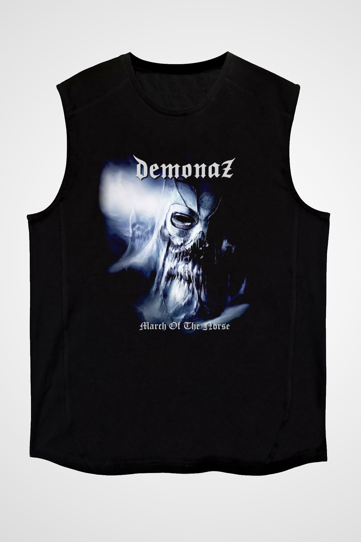 Demonaz Siyah Unisex Kolsuz Tişört
