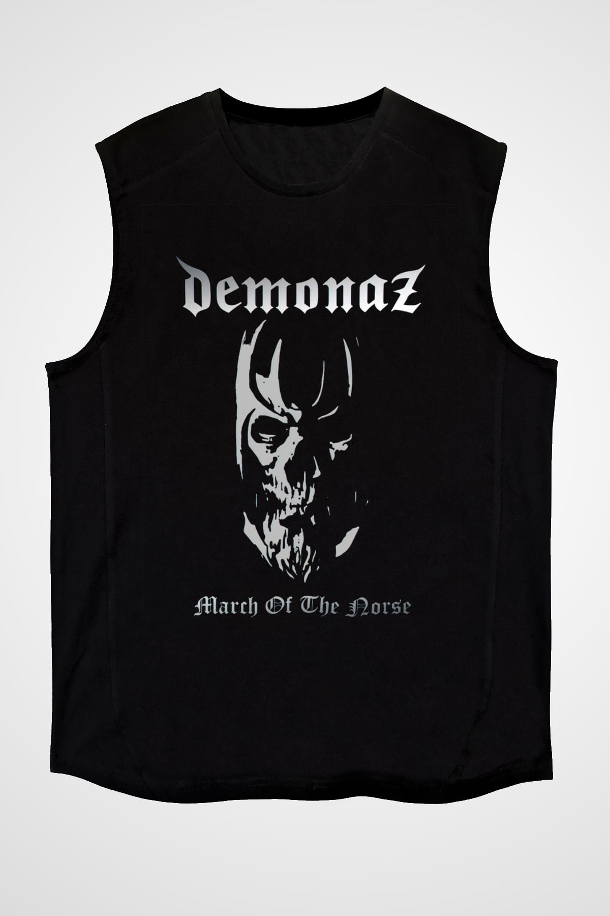 Demonaz Siyah Unisex Kolsuz Tişört