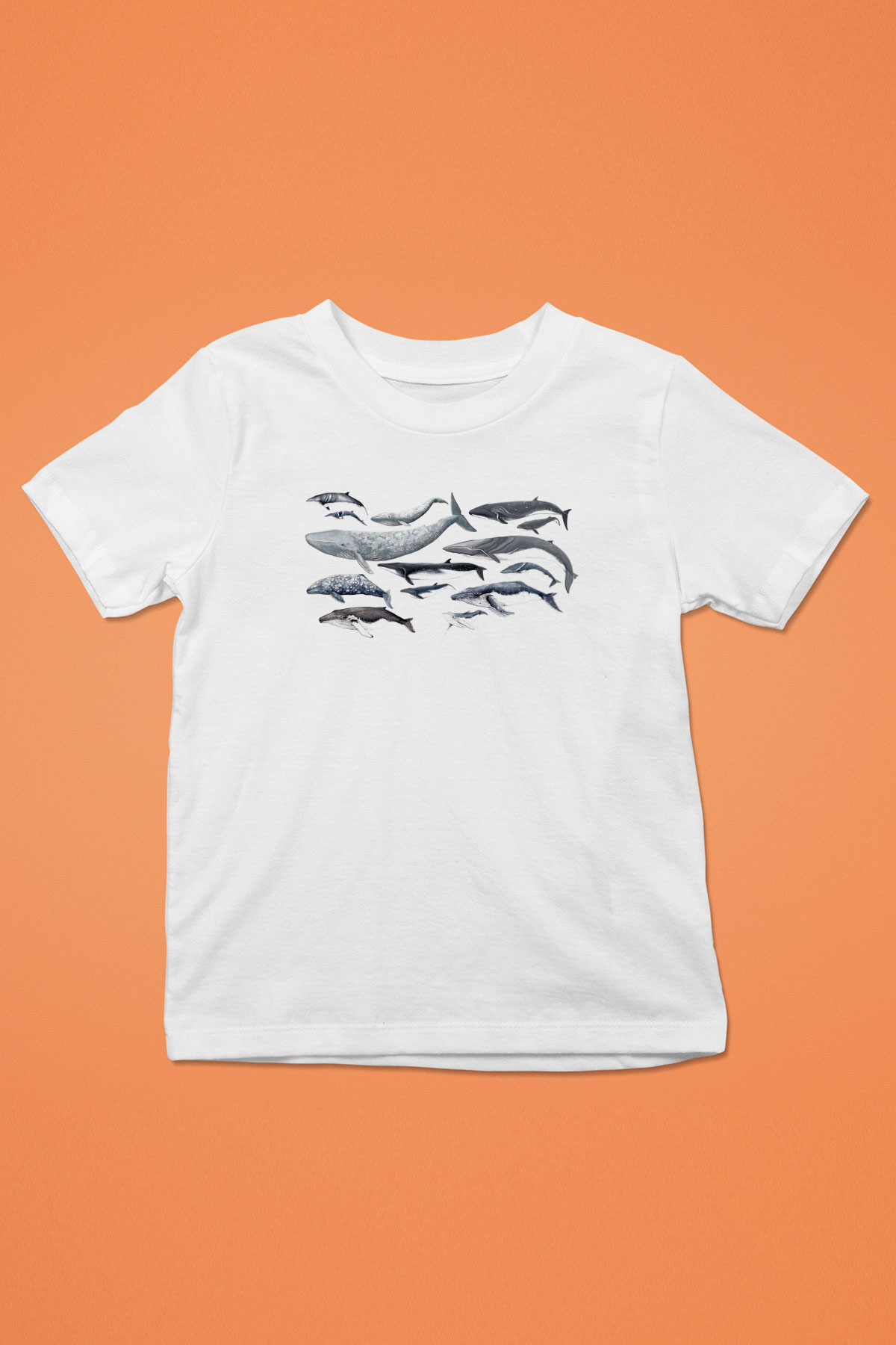 Deniz canlıları Beyaz Unisex Çocuk Tişört