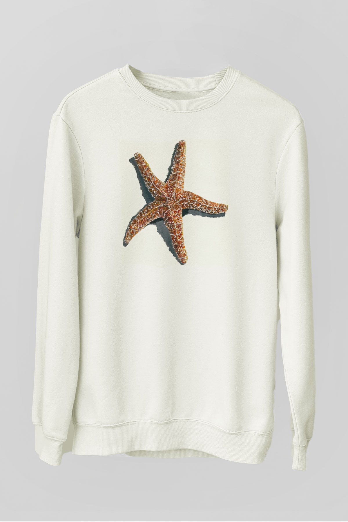 Deniz canlıları Beyaz Unisex Sweatshirt