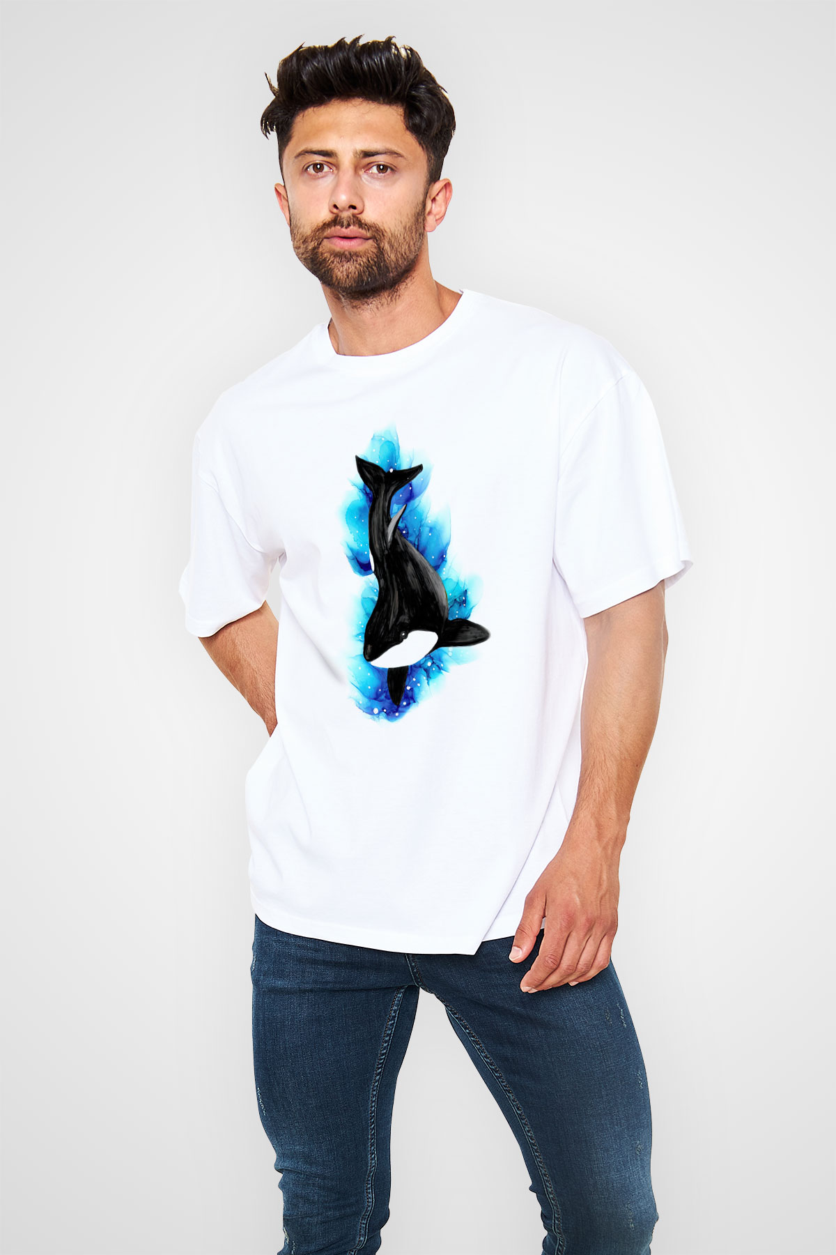 Deniz canlıları Beyaz Unisex Tişört T-Shirt - TişörtFabrikası