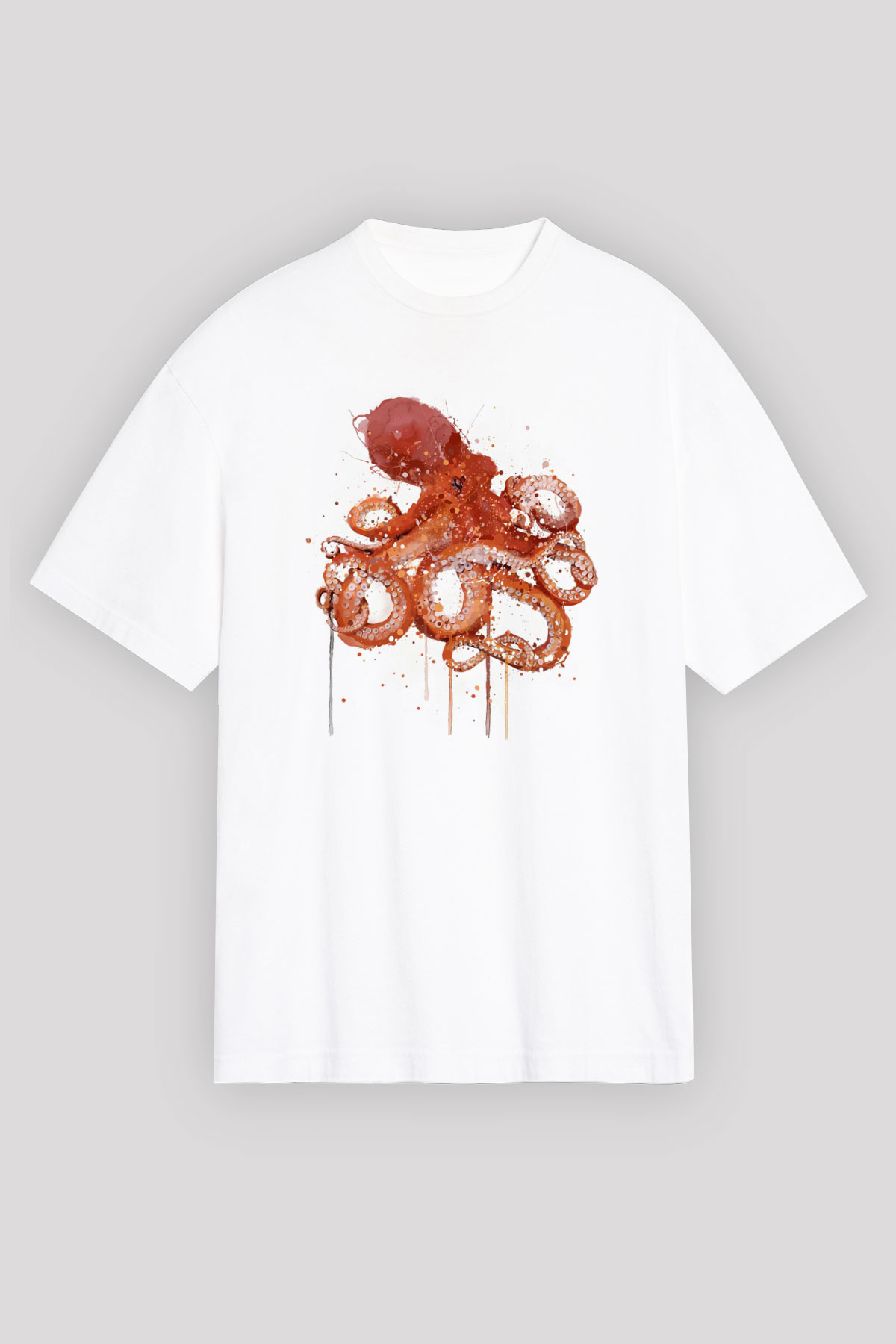 Deniz canlıları Beyaz Unisex Tişört T-Shirt - TişörtFabrikası