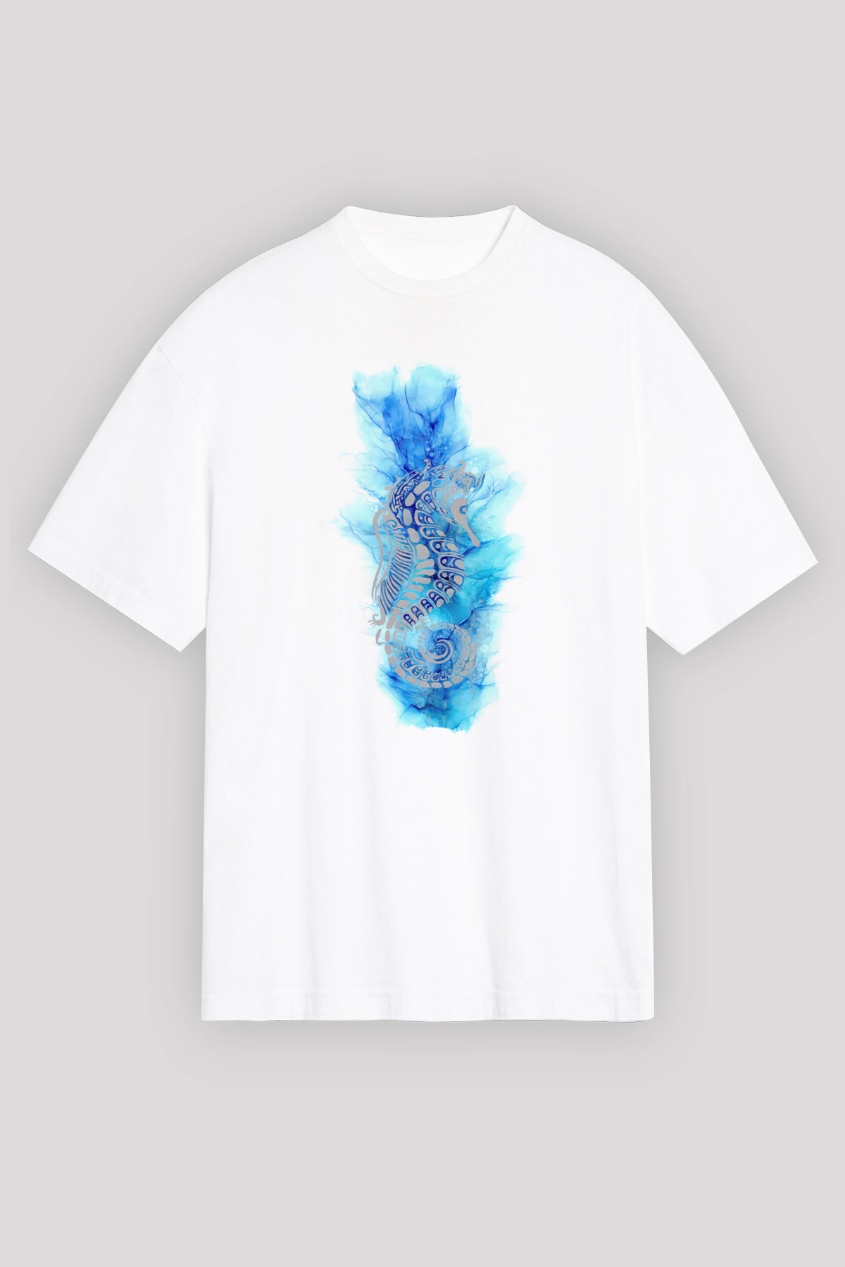 Deniz canlıları Beyaz Unisex Tişört T-Shirt - TişörtFabrikası