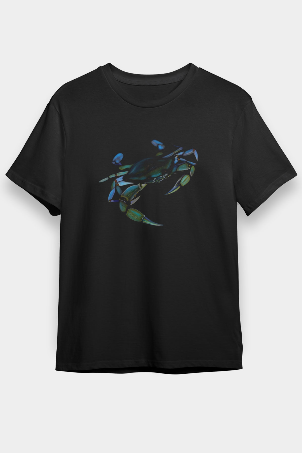 Deniz canlıları Siyah Unisex Tişört T-Shirt - TişörtFabrikası