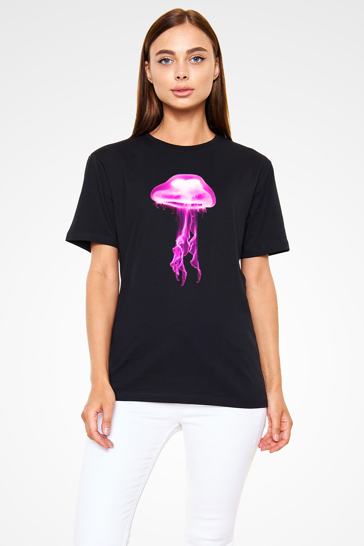 Deniz canlıları Siyah Unisex Tişört T-Shirt - TişörtFabrikası