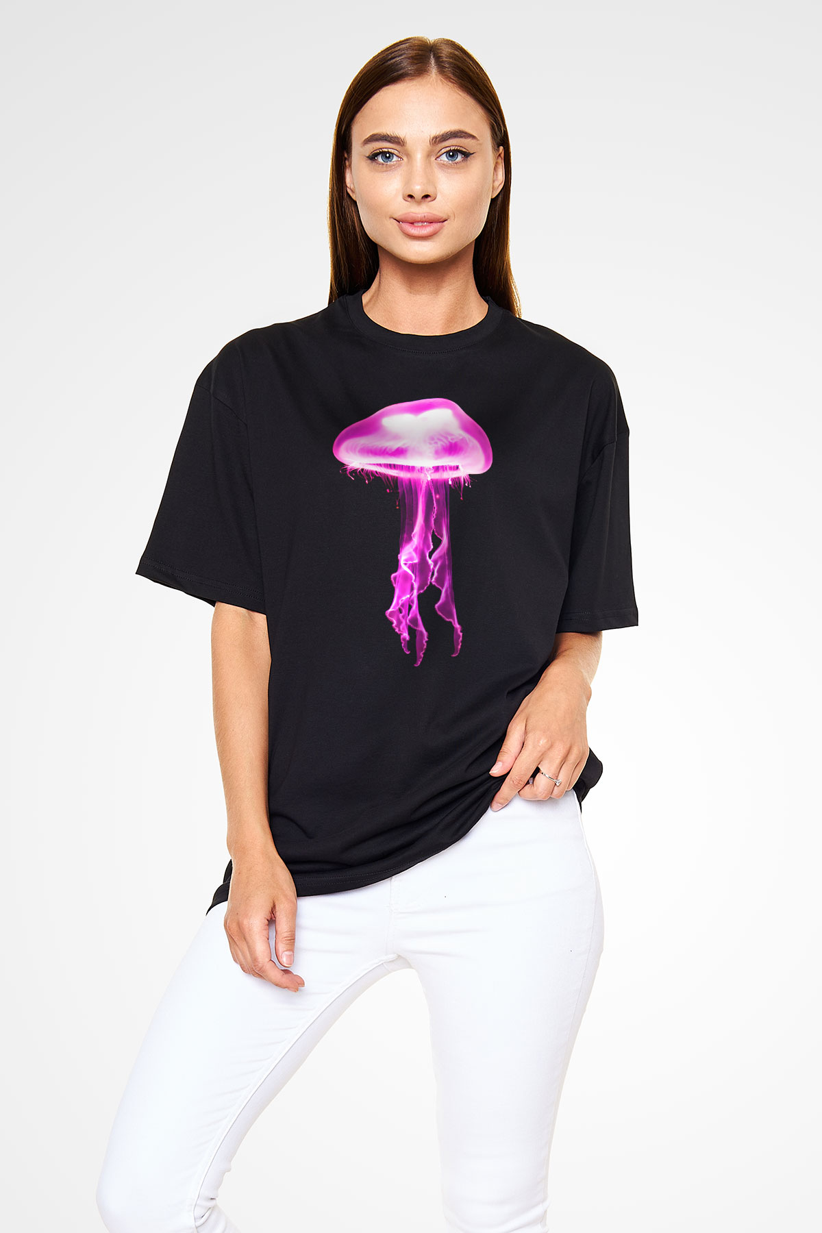 Deniz canlıları Siyah Unisex Tişört T-Shirt - TişörtFabrikası