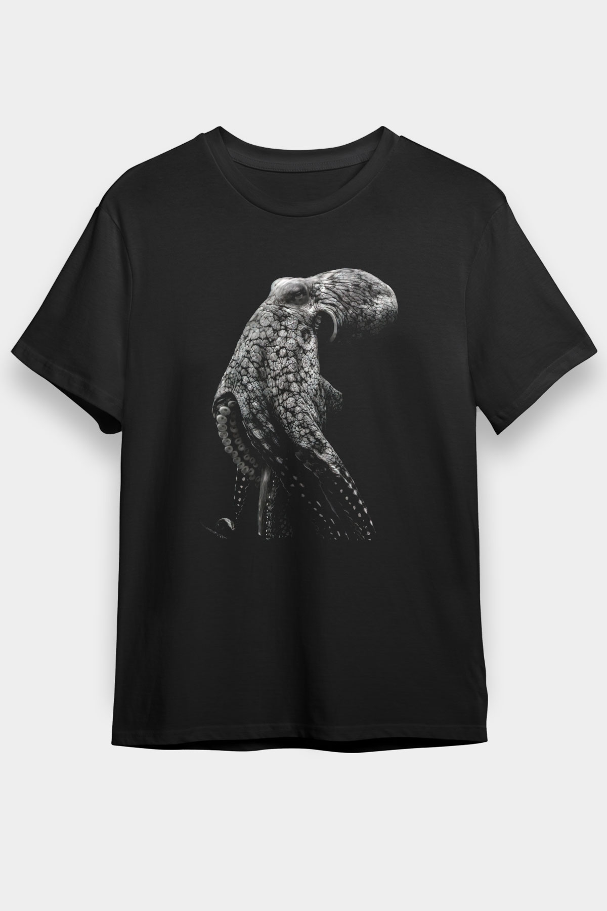 Deniz canlıları Siyah Unisex Tişört T-Shirt - TişörtFabrikası