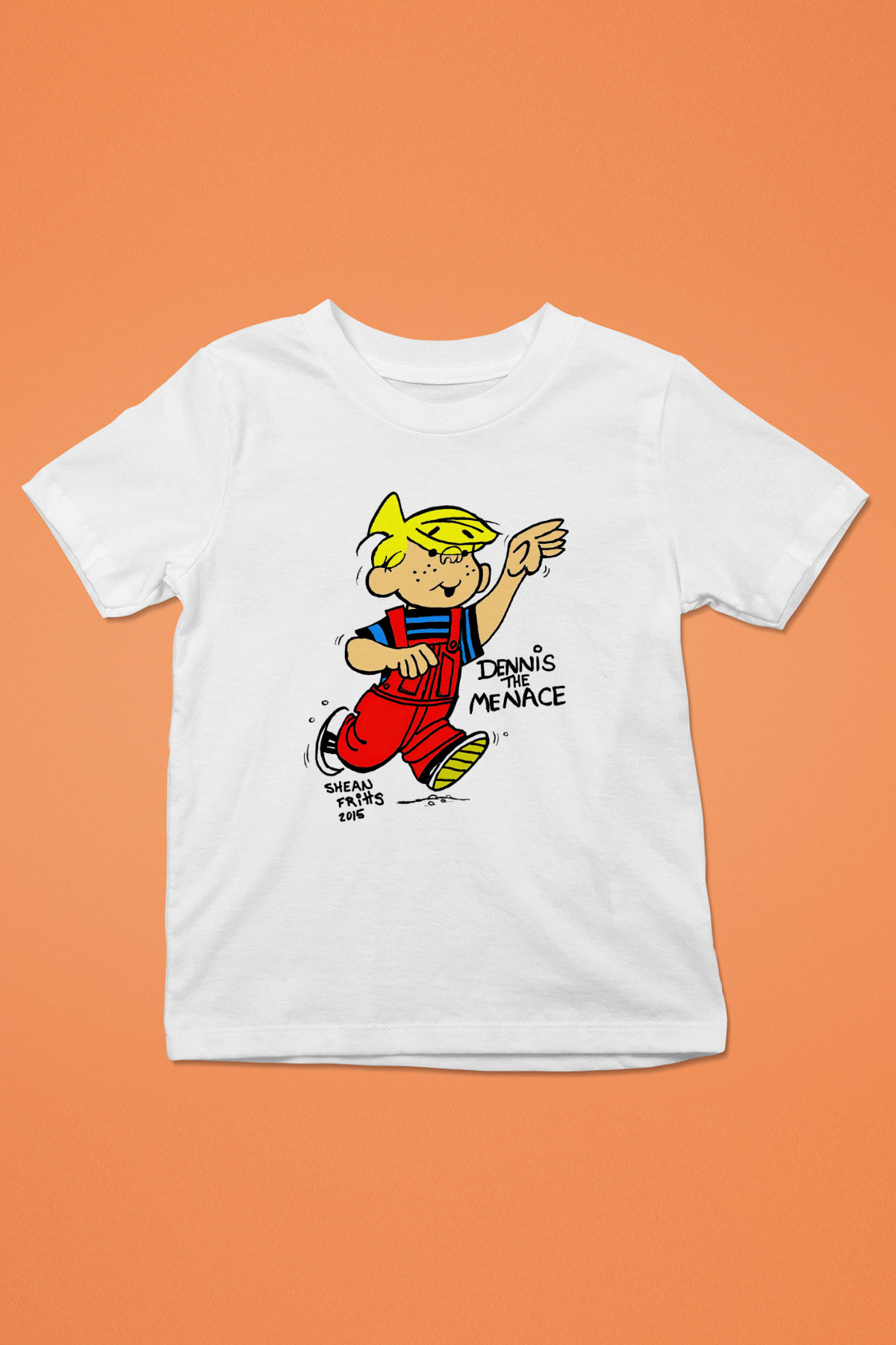 Dennis the Menace Beyaz Unisex Çocuk Tişört