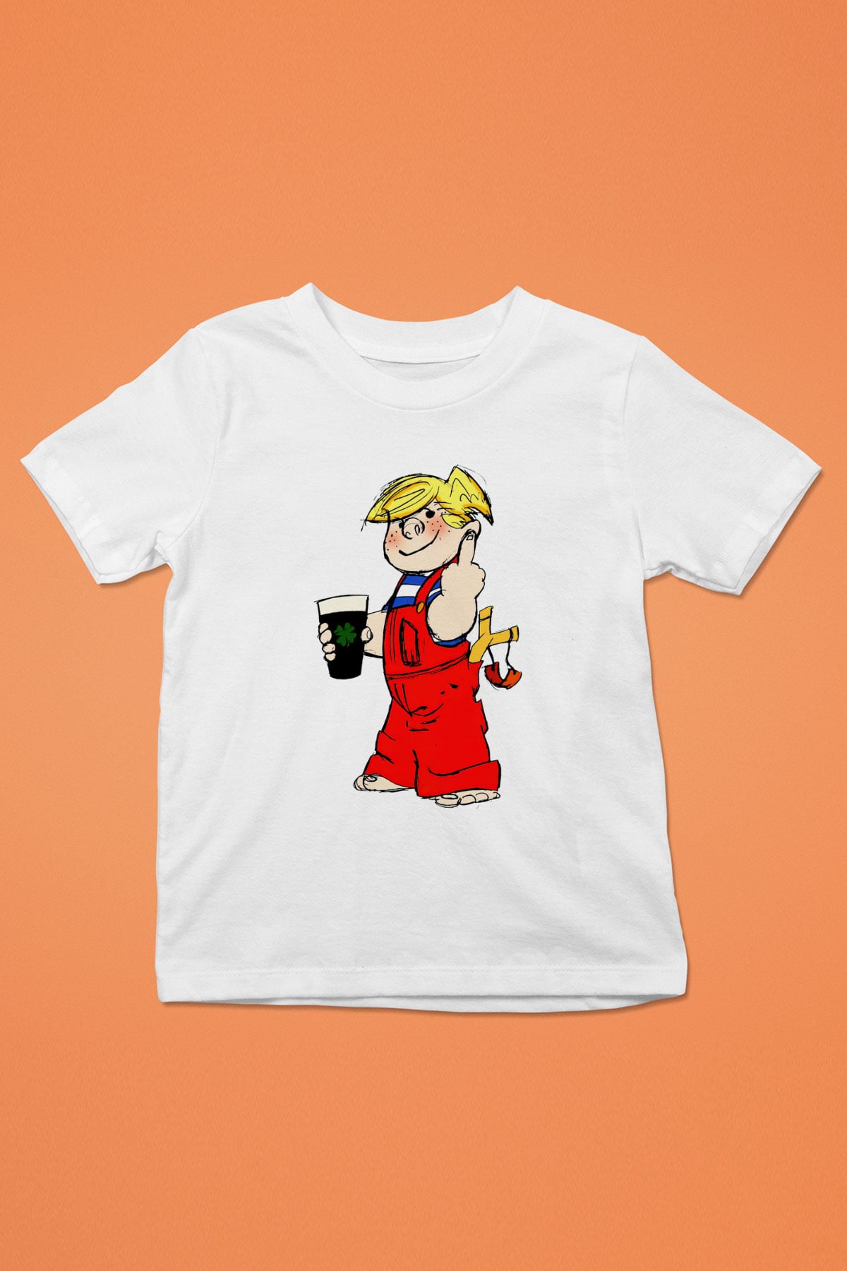 Dennis the Menace Beyaz Unisex Çocuk Tişört