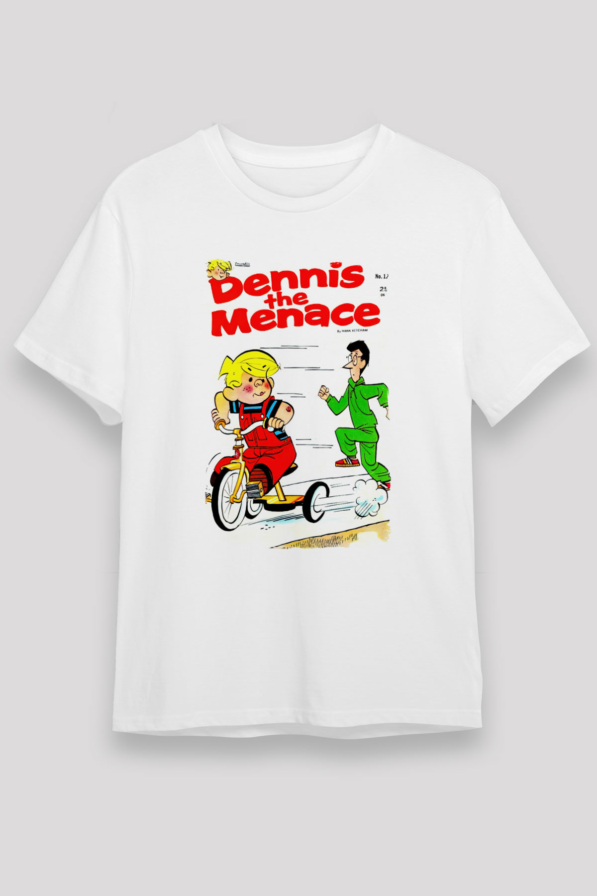 Dennis the Menace Beyaz Unisex Tişört T-Shirt