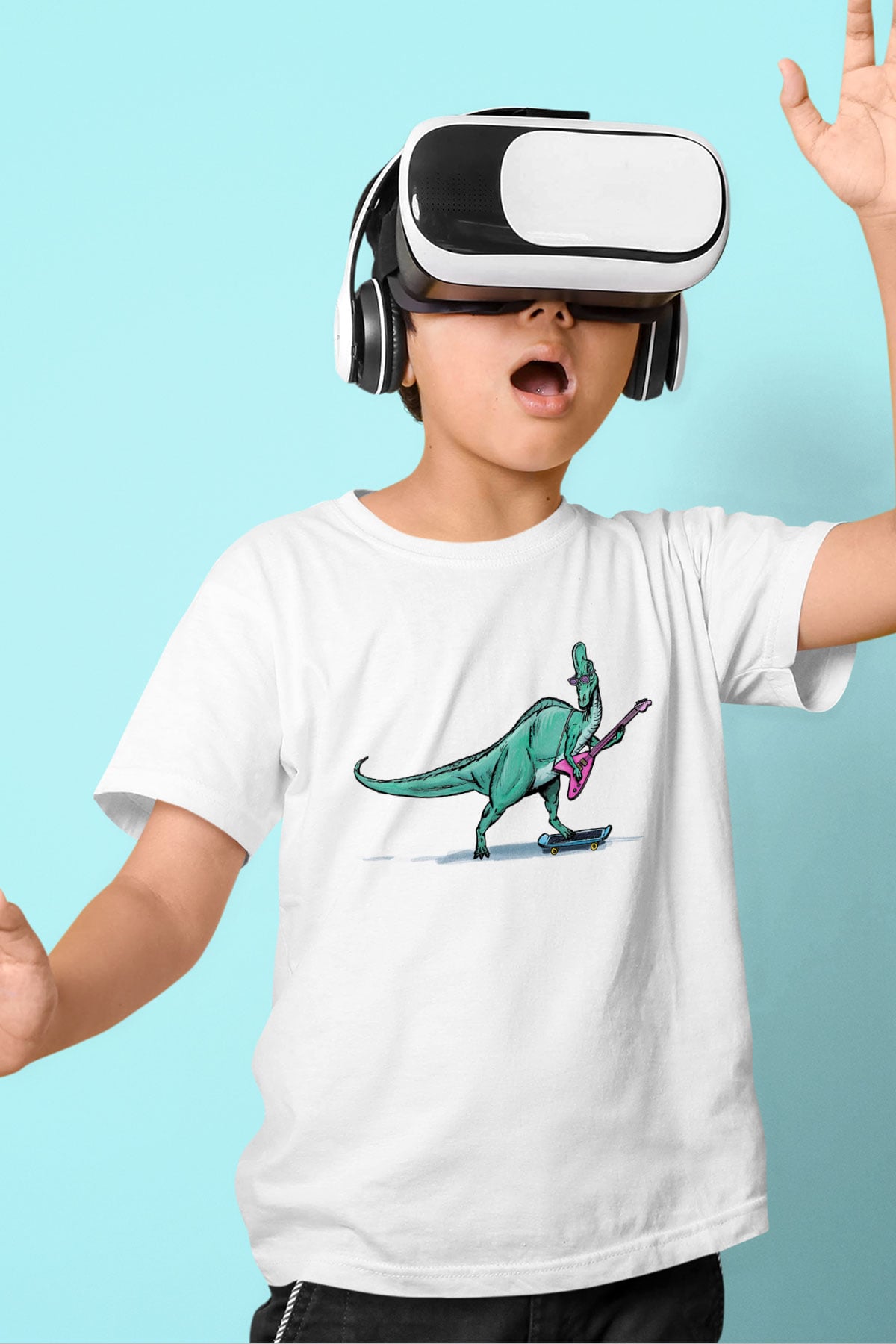 Denver, the Last Dinosaur Baskılı Beyaz Unisex Çocuk Tişört