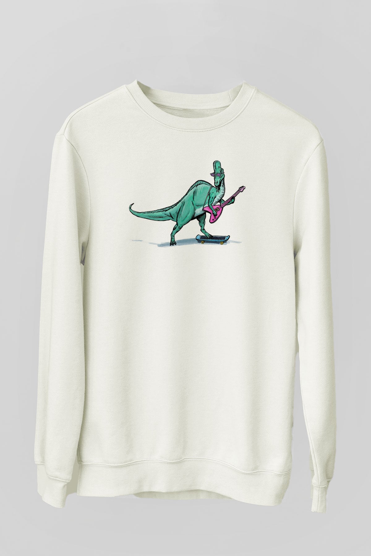 Denver, the Last Dinosaur Beyaz Unisex Sweatshirt