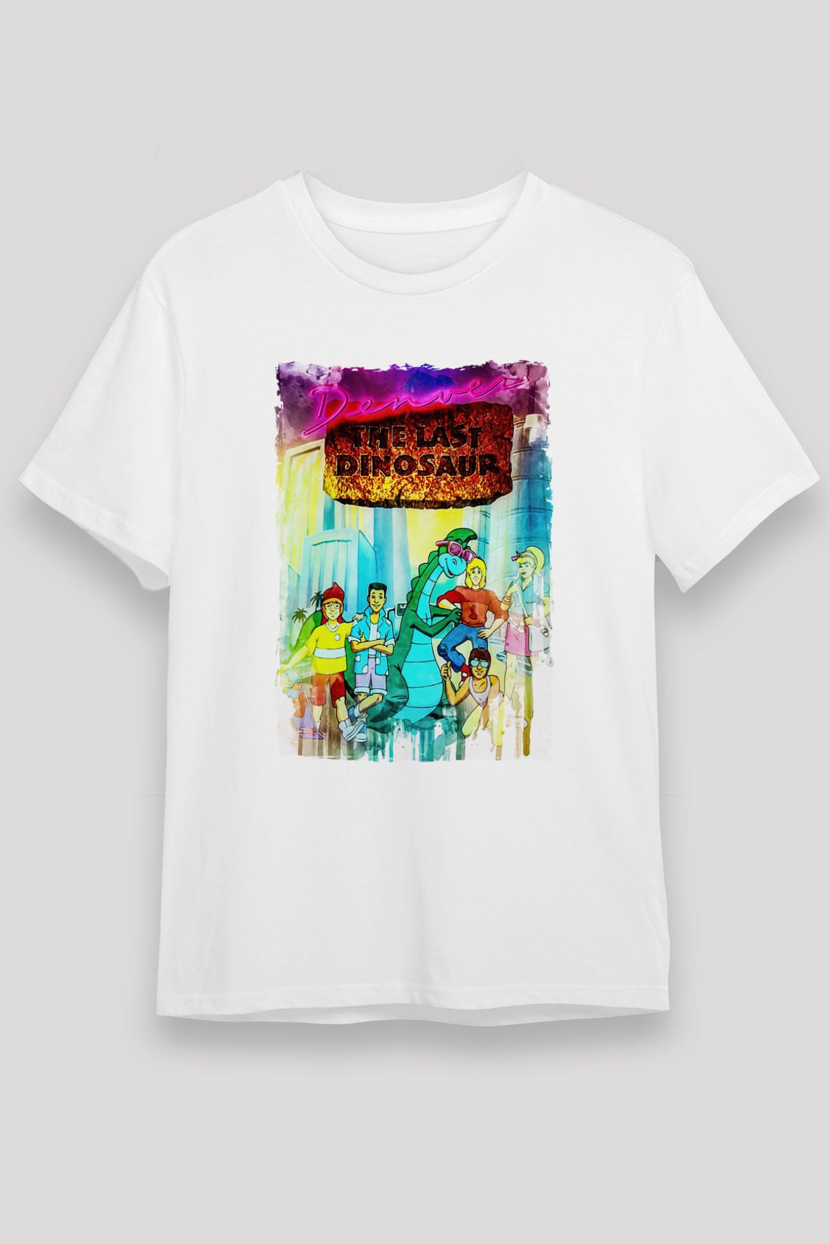 Denver, the Last Dinosaur Beyaz Unisex Tişört