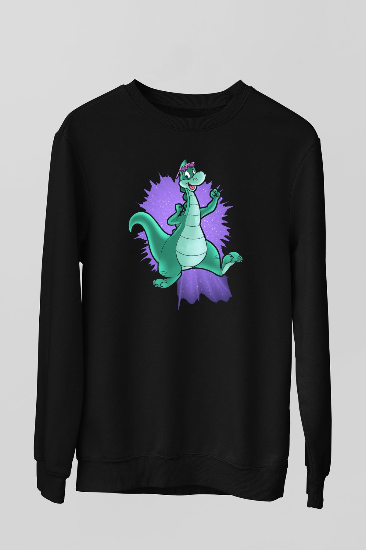 Denver, the Last Dinosaur Siyah Unisex Sweatshirt
