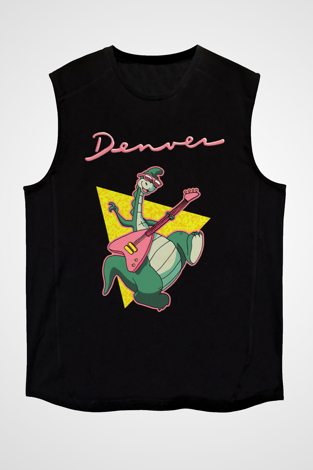 Denver, the Last Dinosaur Siyah Unisex Kolsuz Tişört