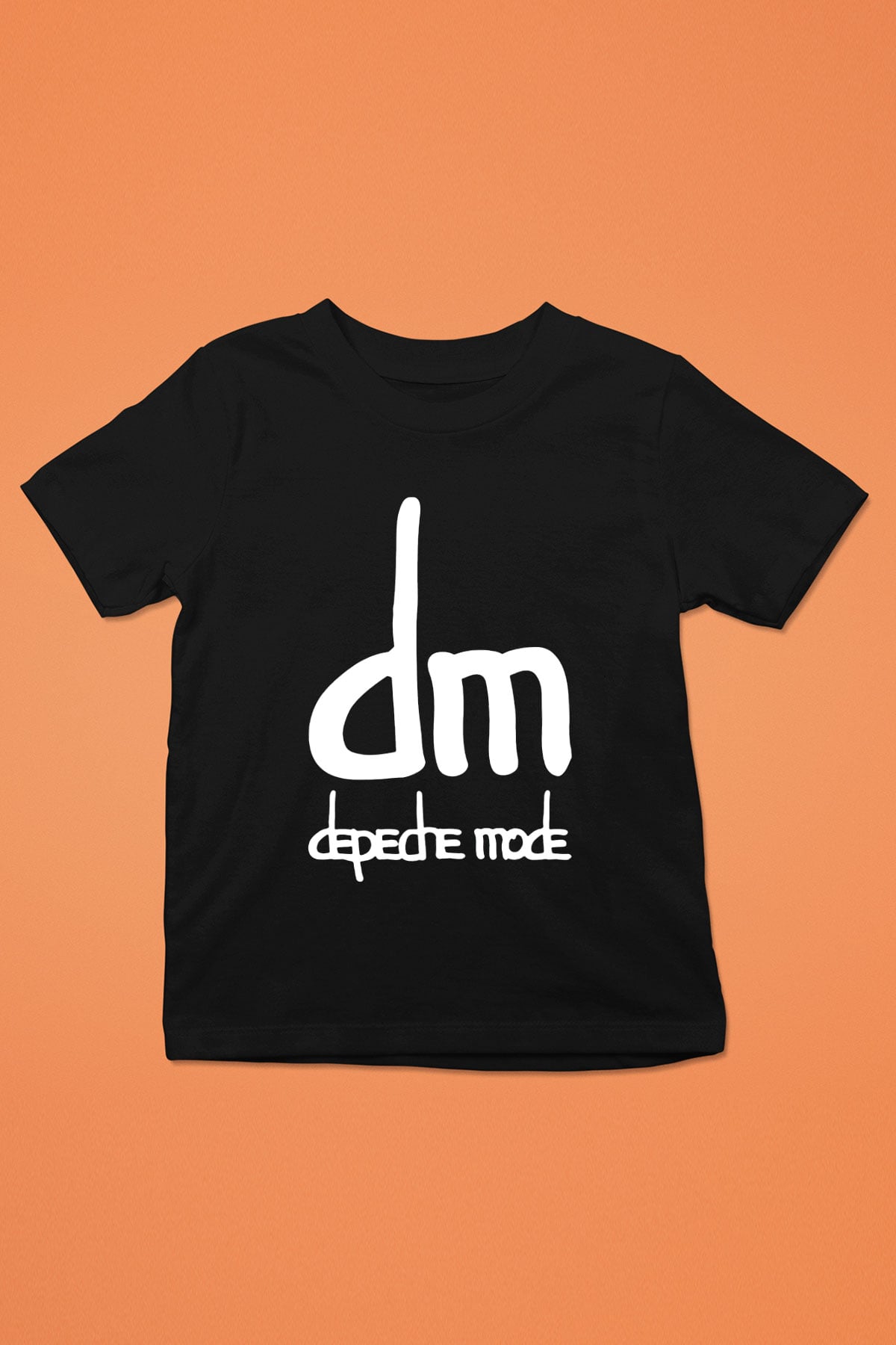 Depeche Mode Baskılı Siyah Unisex Çocuk Tişört