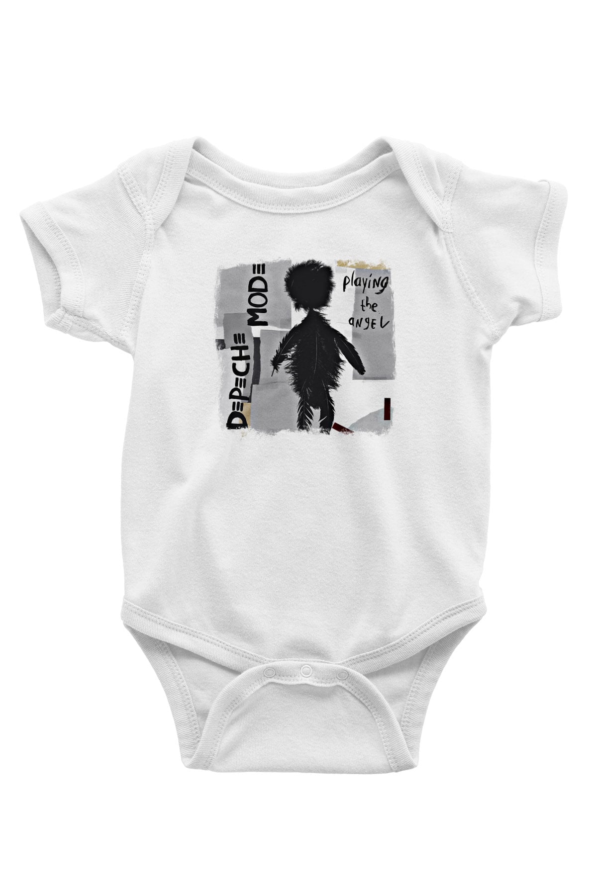 Depeche Mode Baskılı Unisex Beyaz Bebek Body - Zıbın