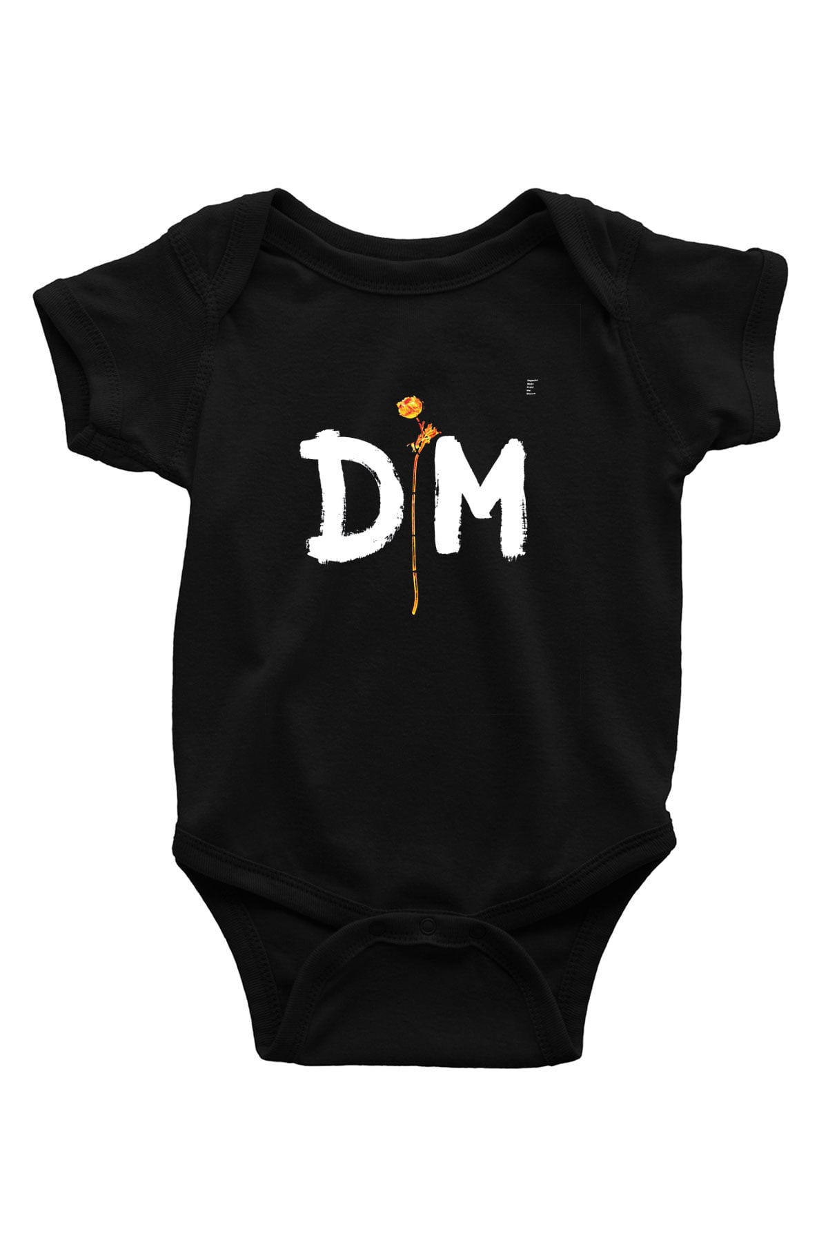 Depeche Mode Baskılı Unisex Siyah Bebek Body - Zıbın