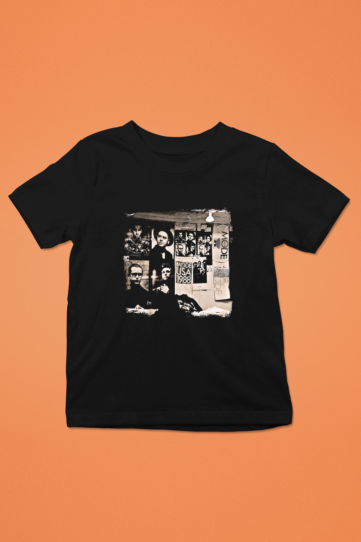 Depeche Mode Baskılı Unisex Siyah Çocuk Tişört