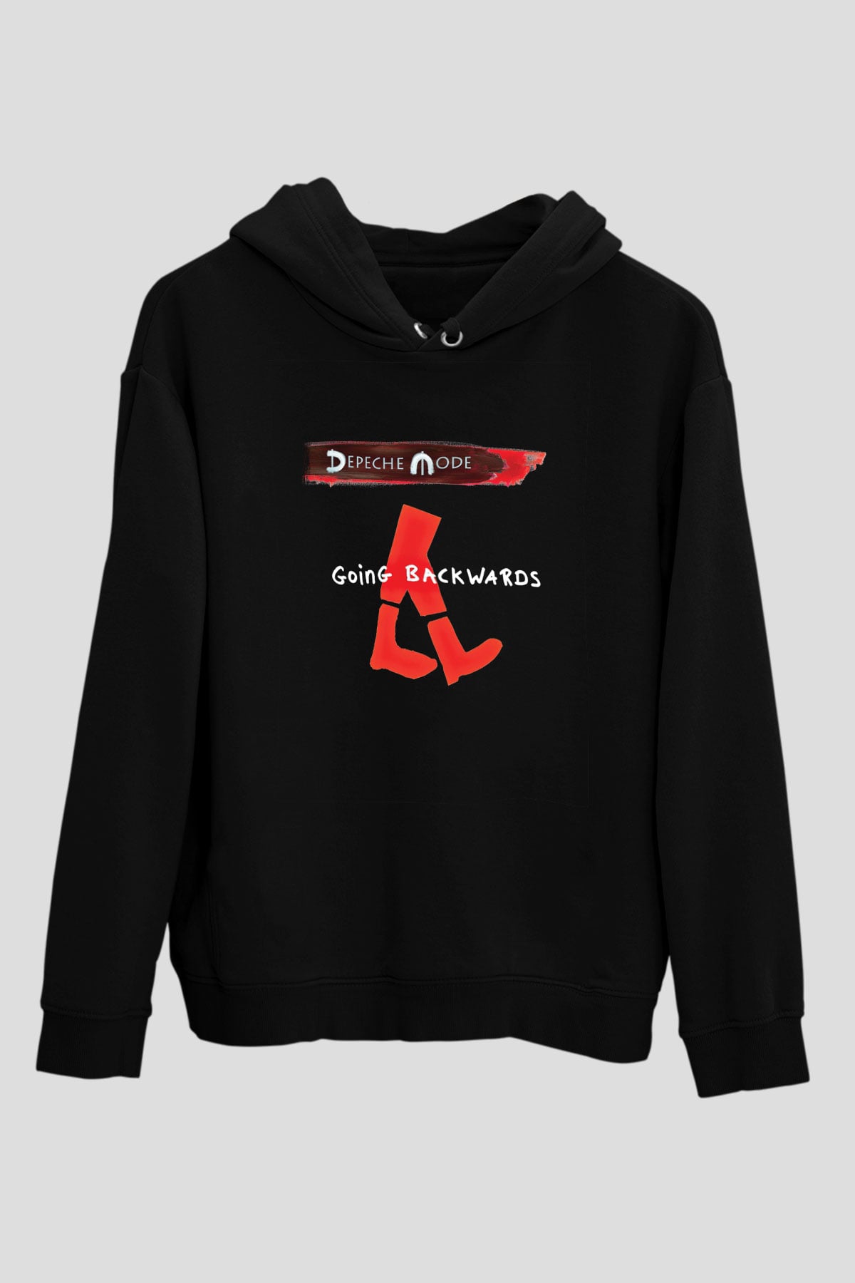 Depeche Mode Baskılı Unisex Siyah Hoodie