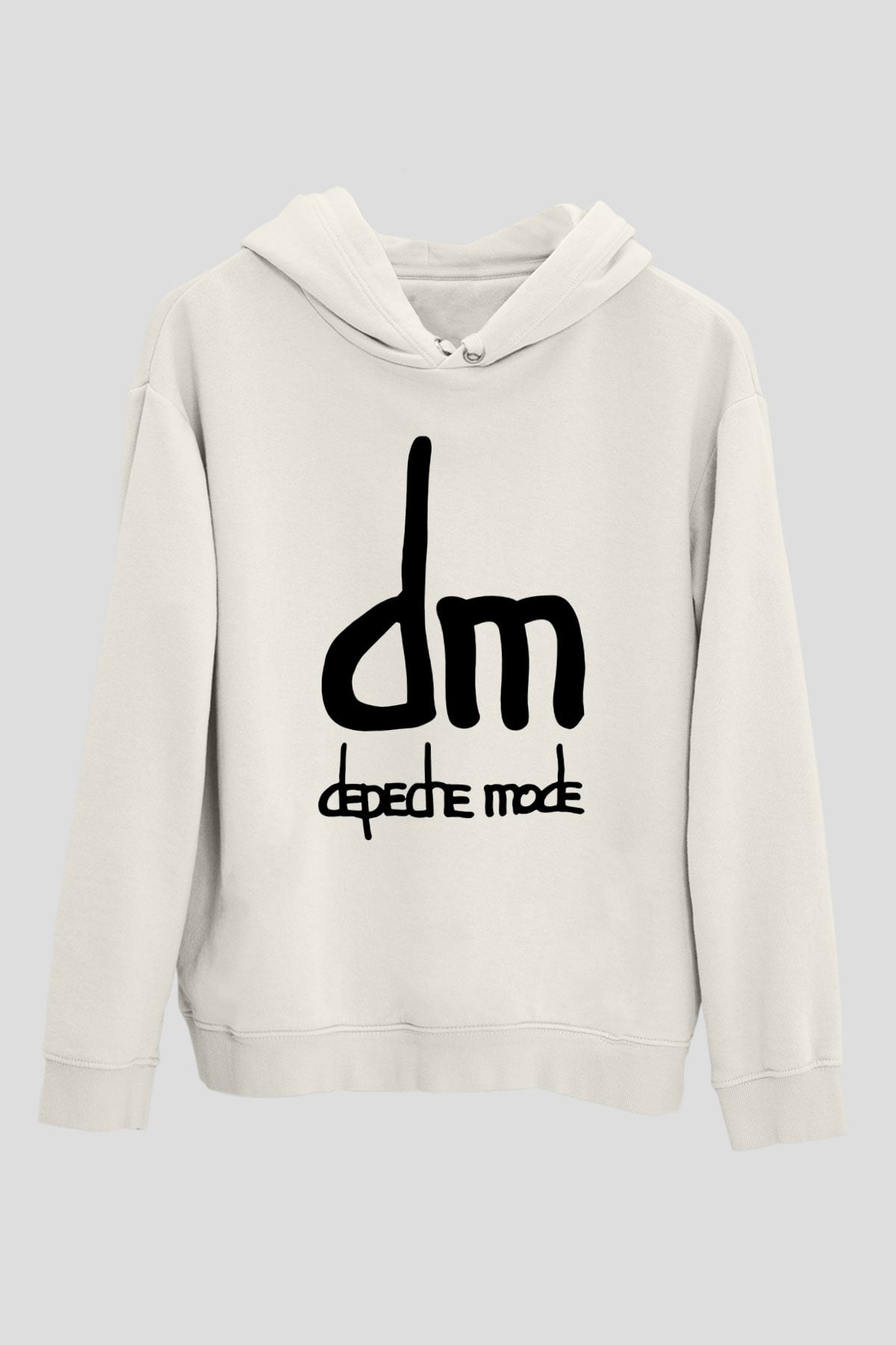 Depeche Mode Beyaz Unisex Kapşonlu Sweatshirt
