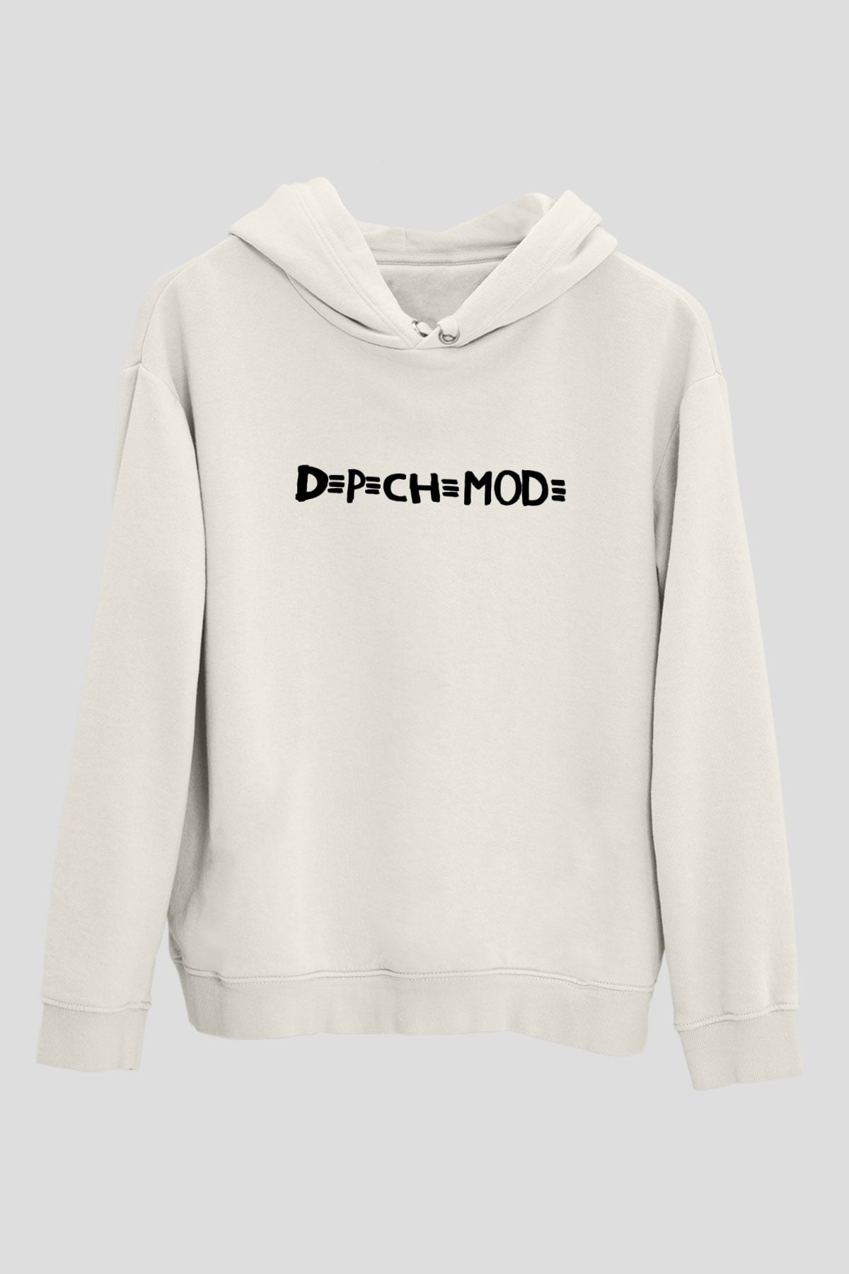 Depeche Mode Beyaz Unisex Kapşonlu Sweatshirt