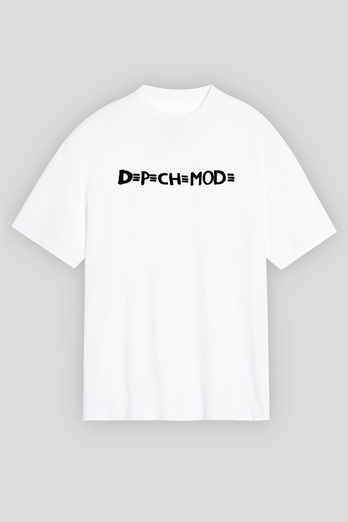 Depeche Mode Beyaz Unisex Oversize Tişört T-Shirt