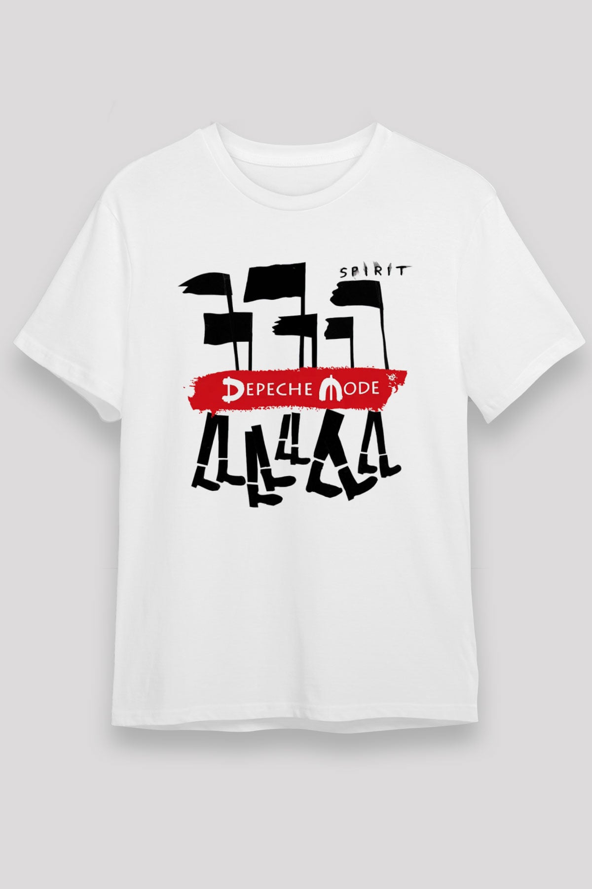 Depeche Mode Beyaz Unisex Tişört T-Shirt - TişörtFabrikası