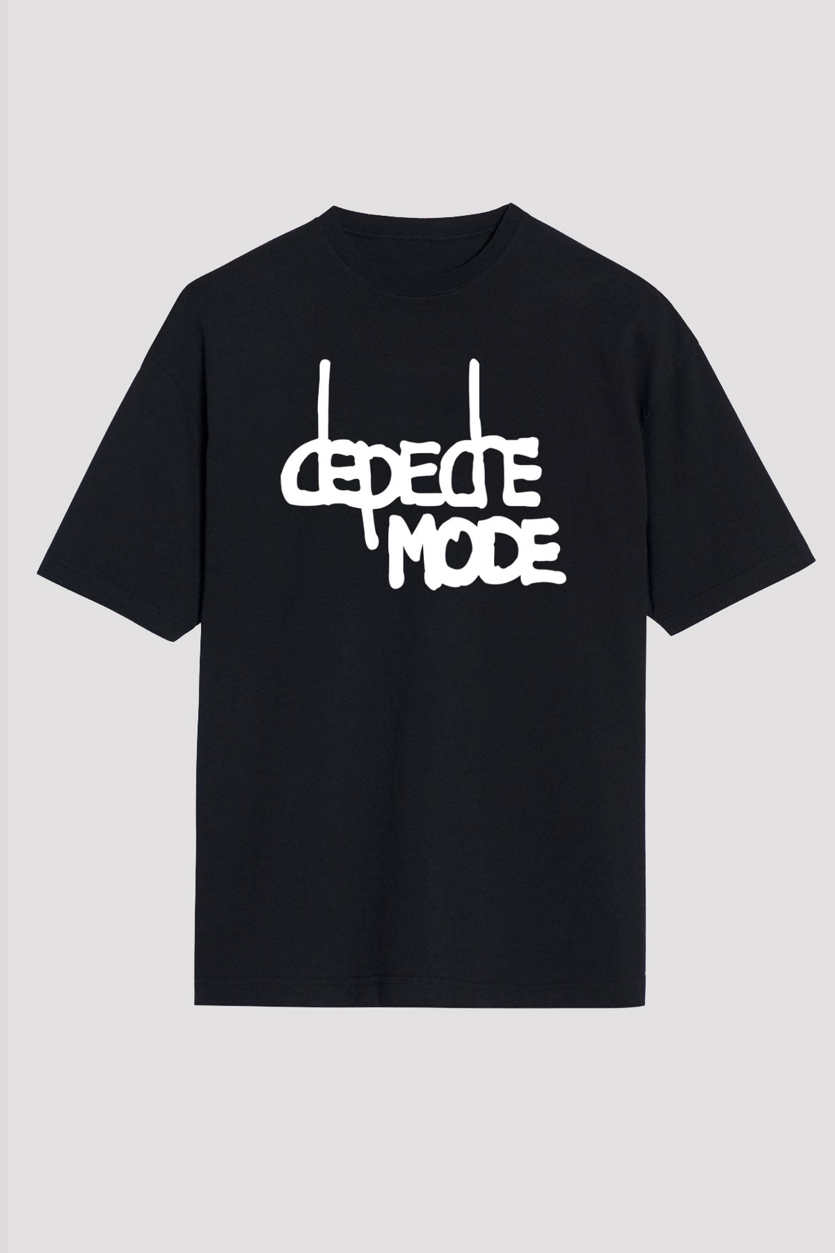 Depeche Mode Siyah Unisex Oversize Tişört T-Shirt