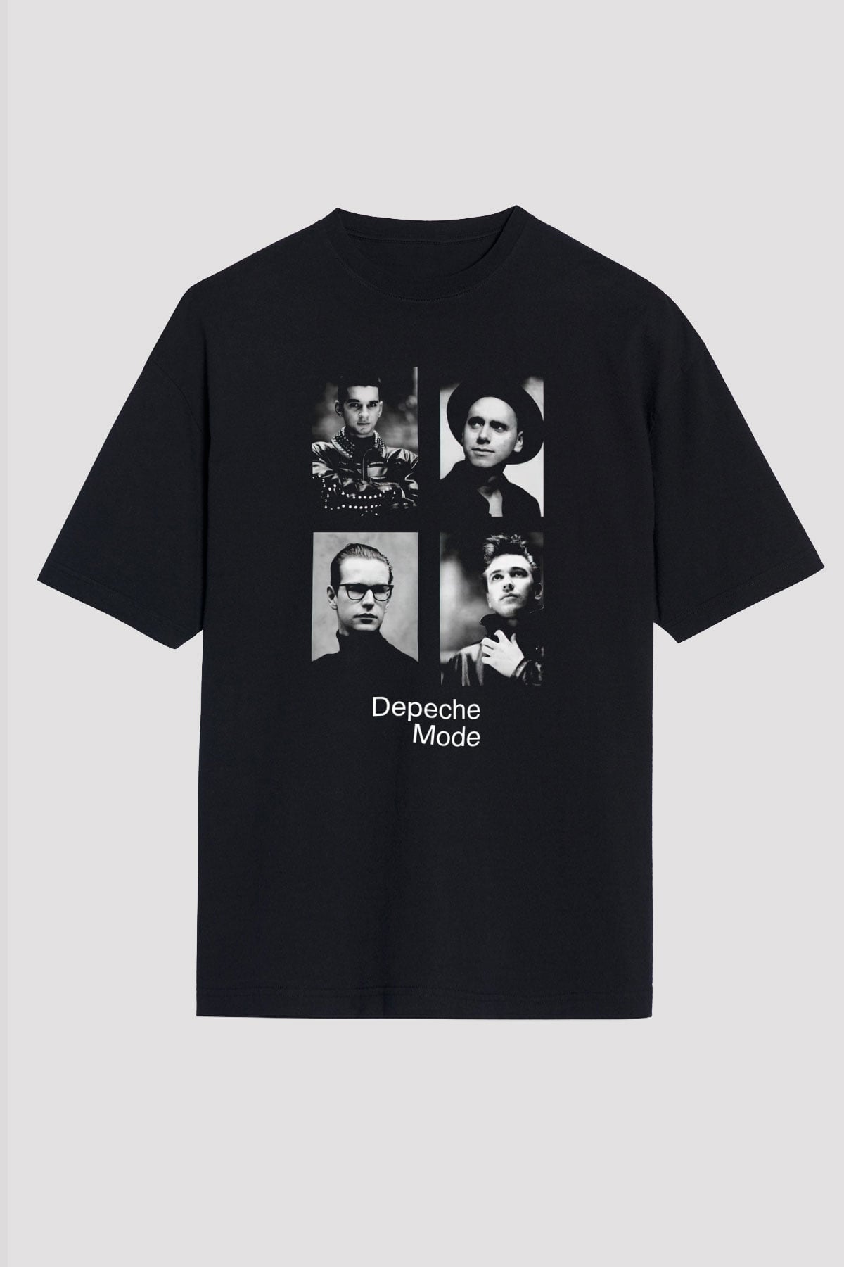 Depeche Mode Siyah Unisex Oversize Tişört T-Shirt
