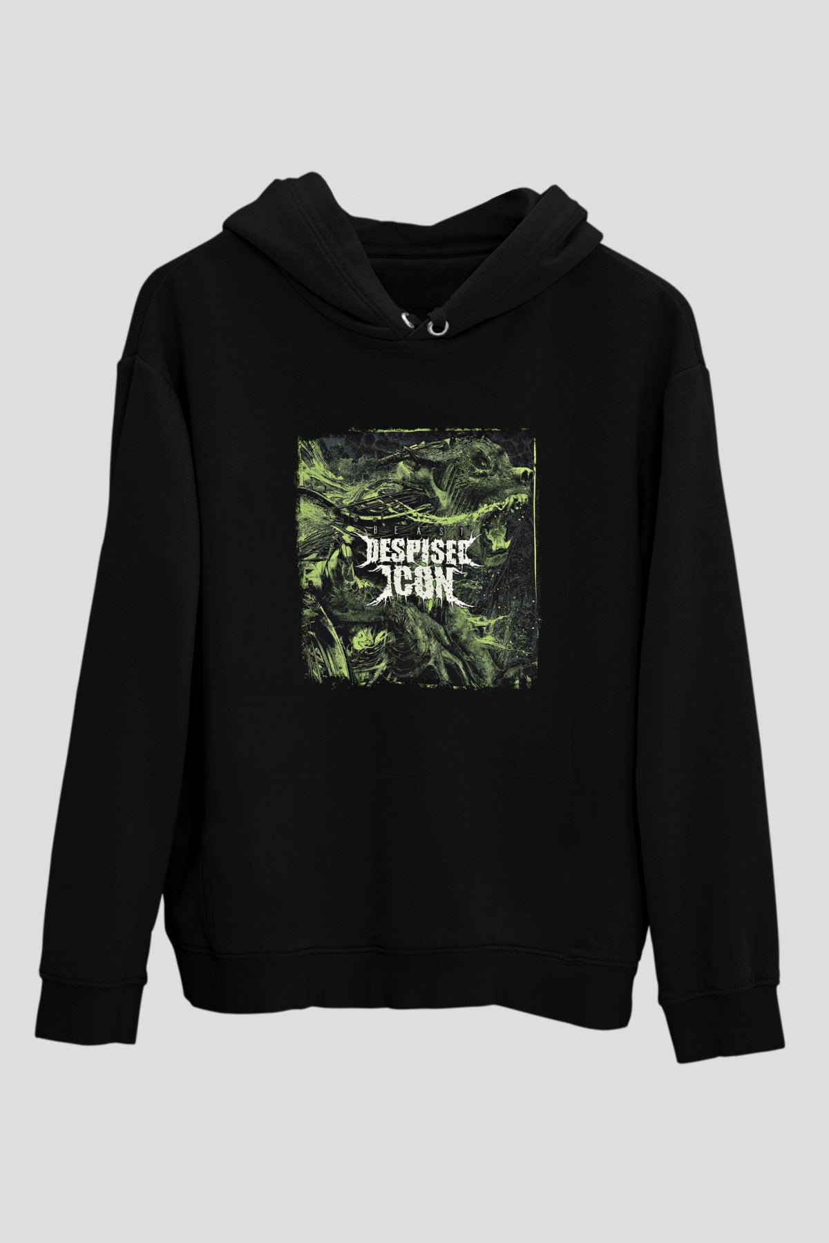 Despised Icon Baskılı Unisex Siyah Hoodie