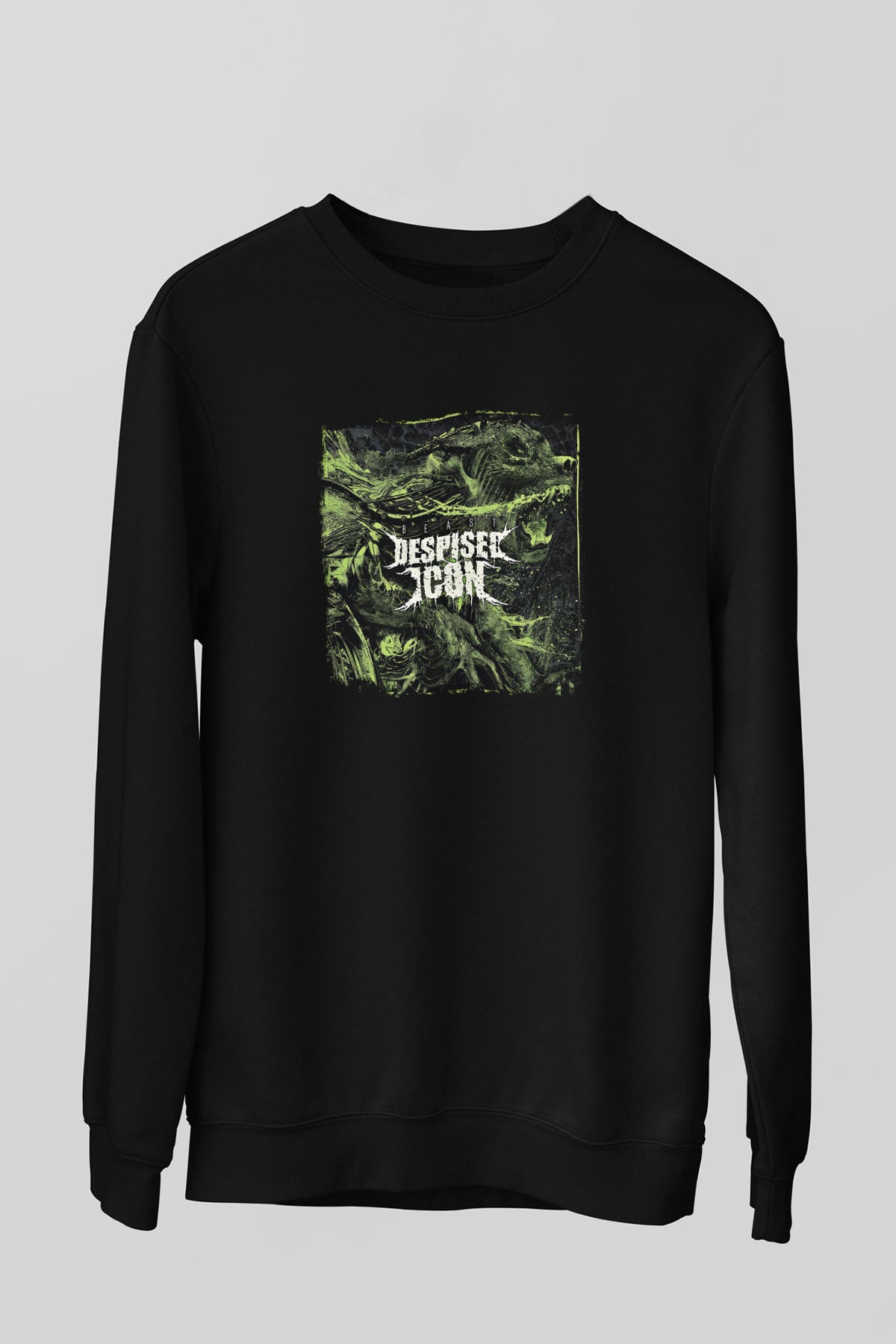 Despised Icon Baskılı Unisex Siyah Sweatshirt