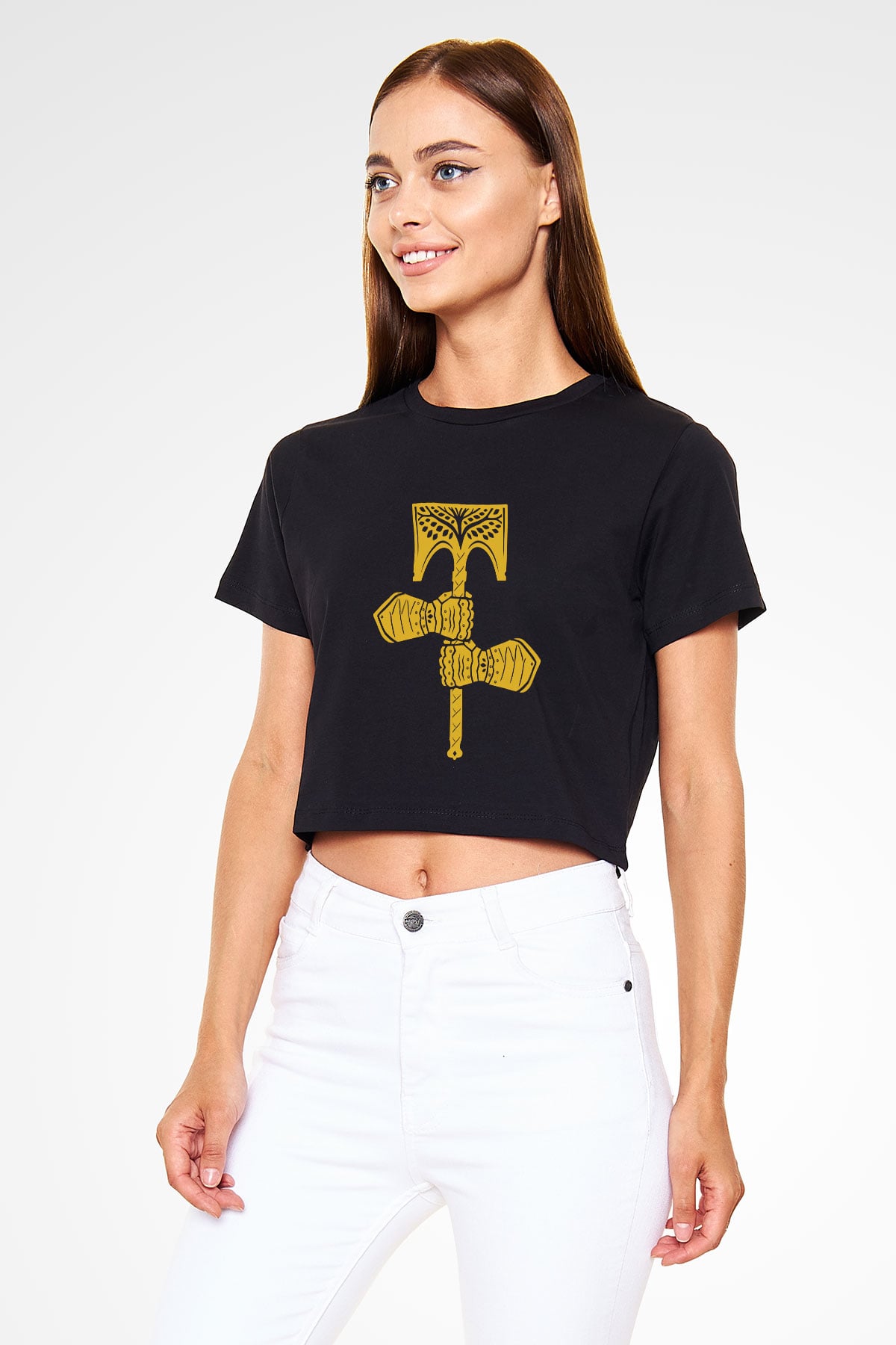Destiny: Rise of Iron Siyah Crop Top Tişört