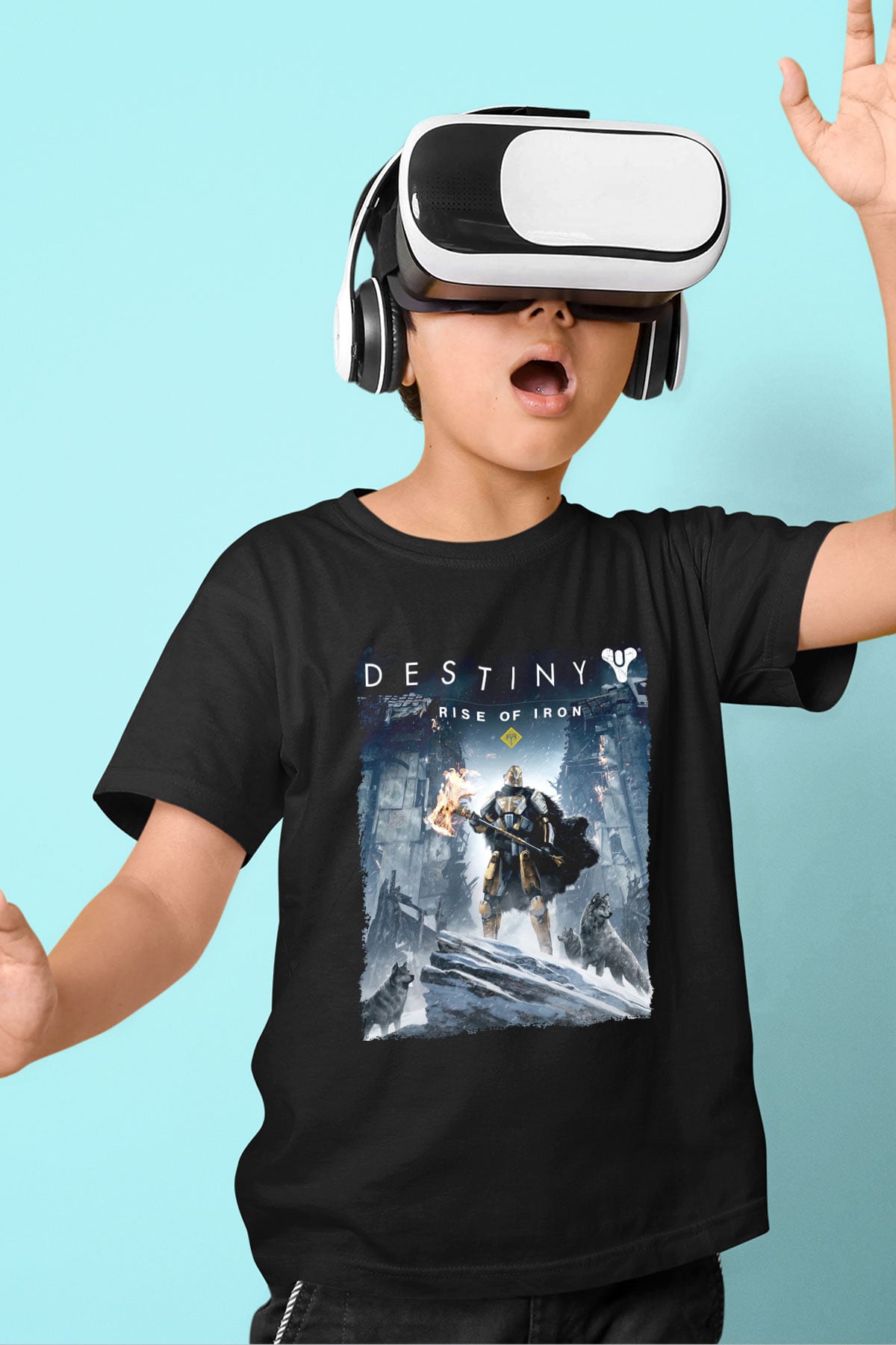 Destiny: Rise of Iron Siyah Unisex Çocuk Tişört