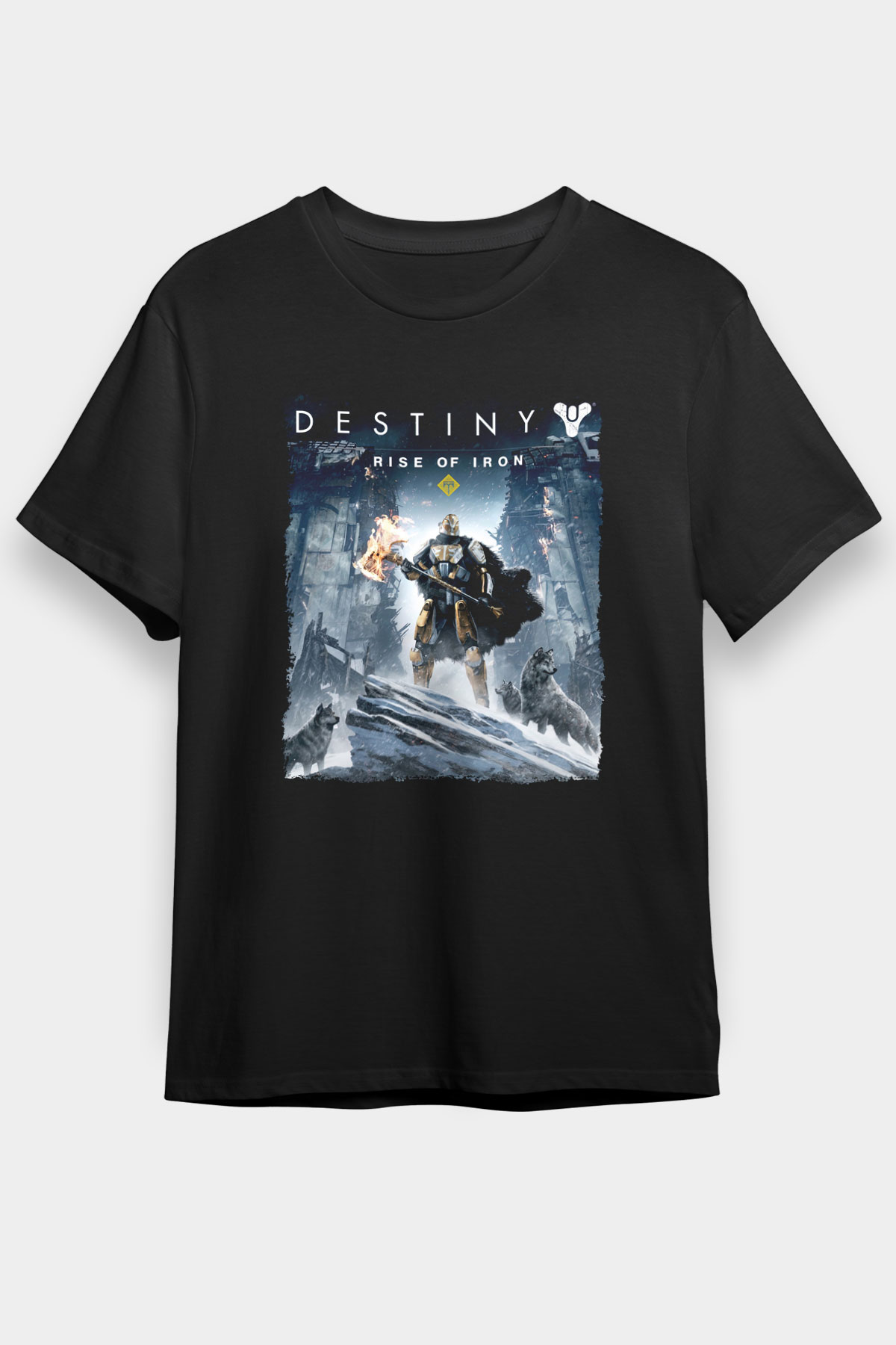 Destiny: Rise of Iron Siyah Unisex Tişört T-Shirt