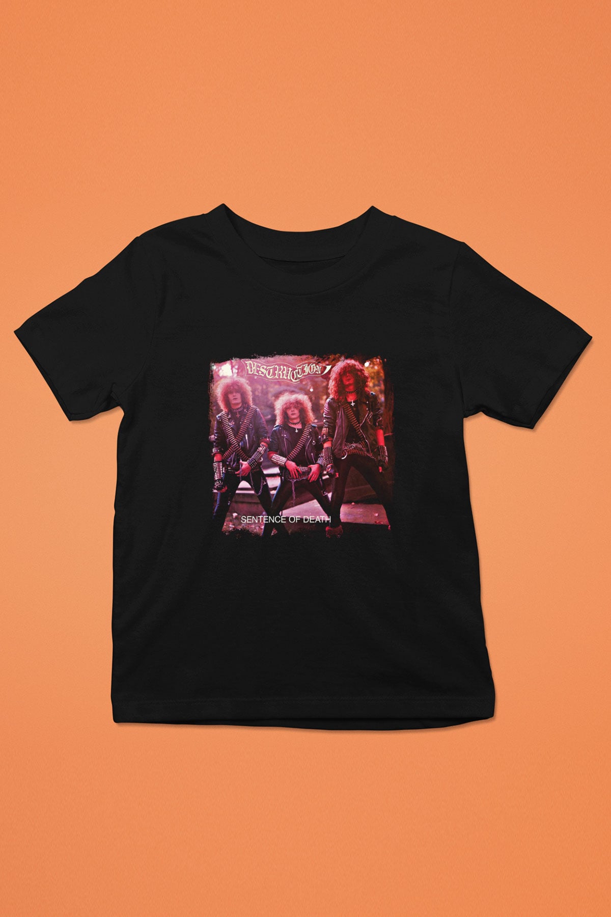 Destruction Baskılı Unisex Siyah Çocuk Tişört