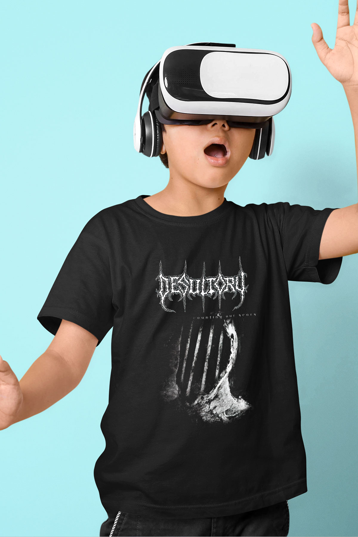 Desultory Siyah Unisex Çocuk Tişört