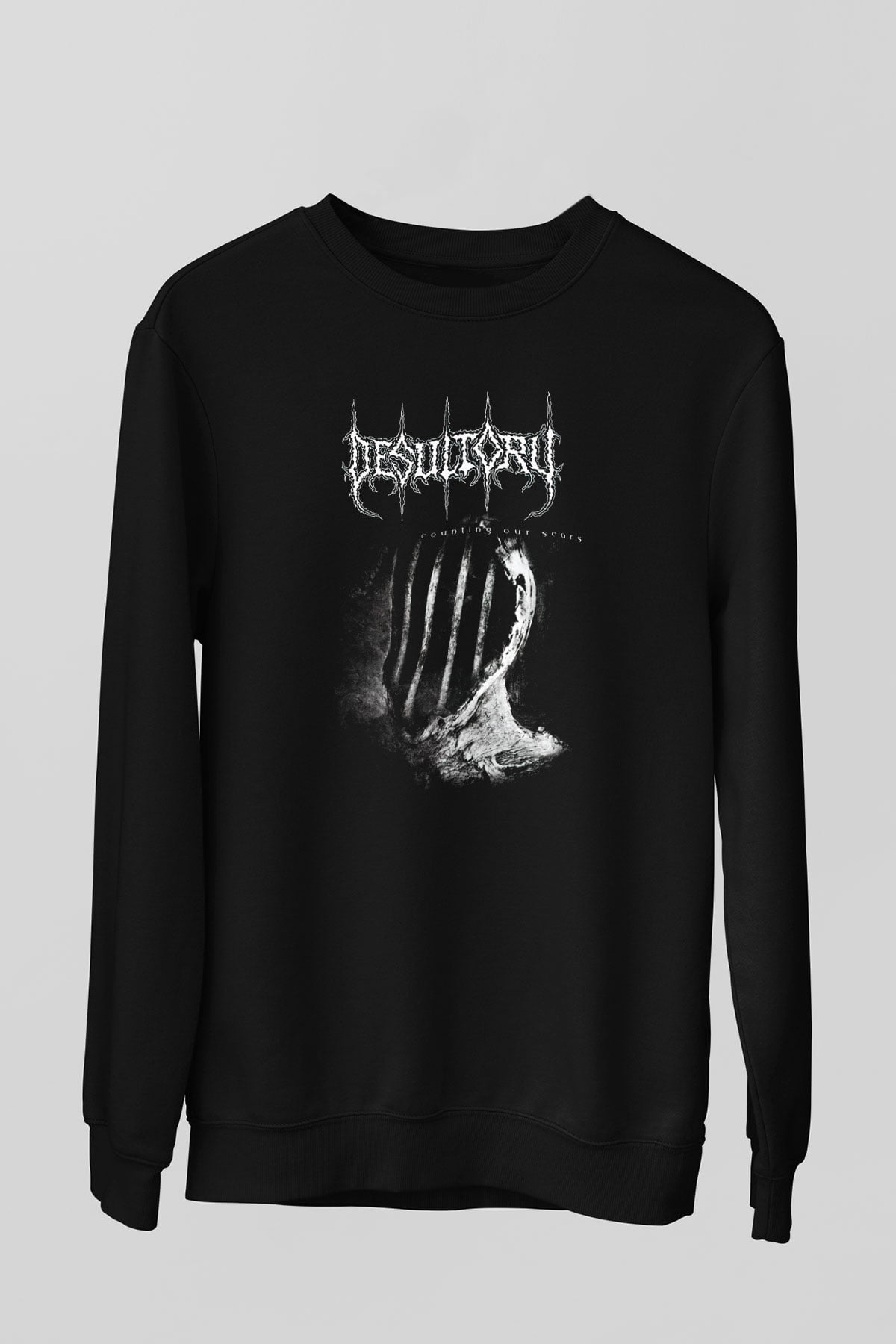 Desultory Siyah Unisex Sweatshirt
