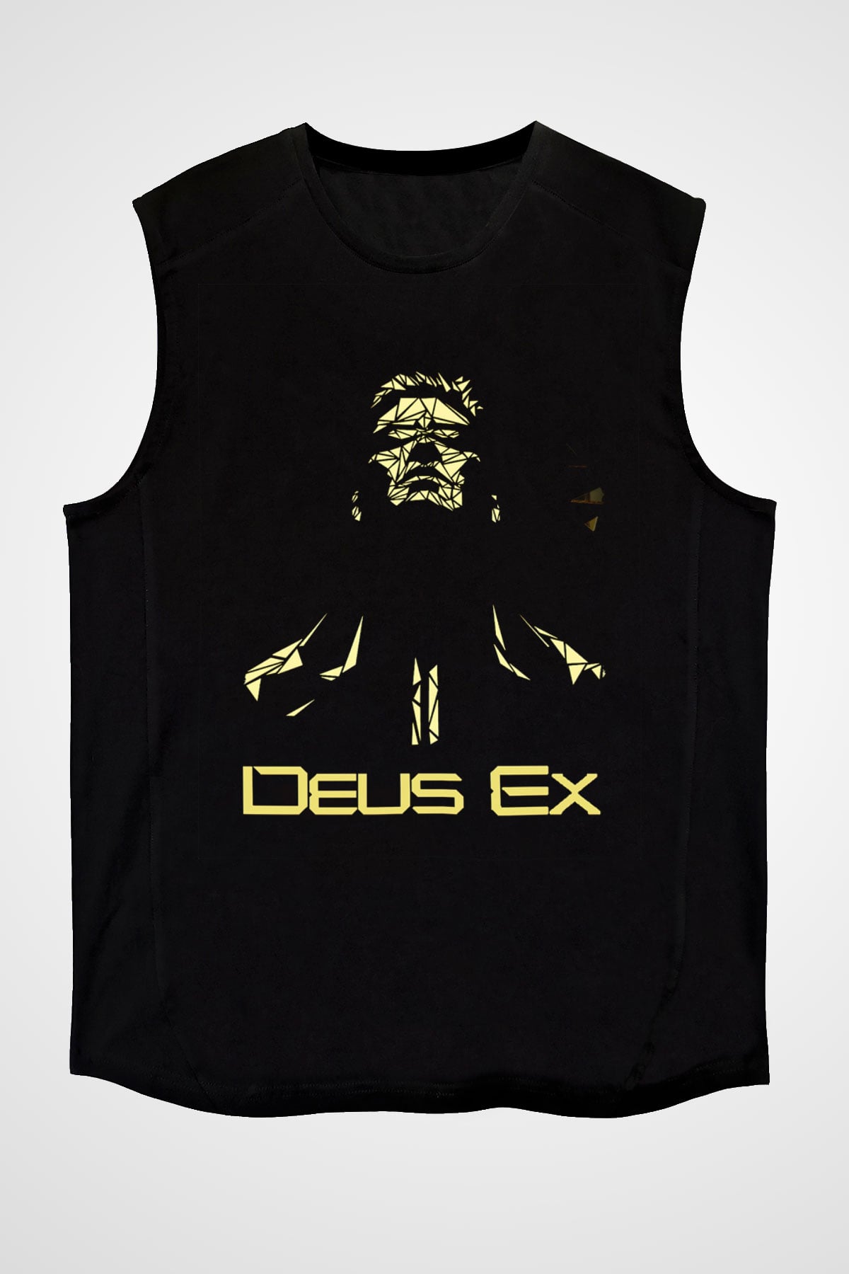 Deus Ex Siyah Unisex Kolsuz Tişört