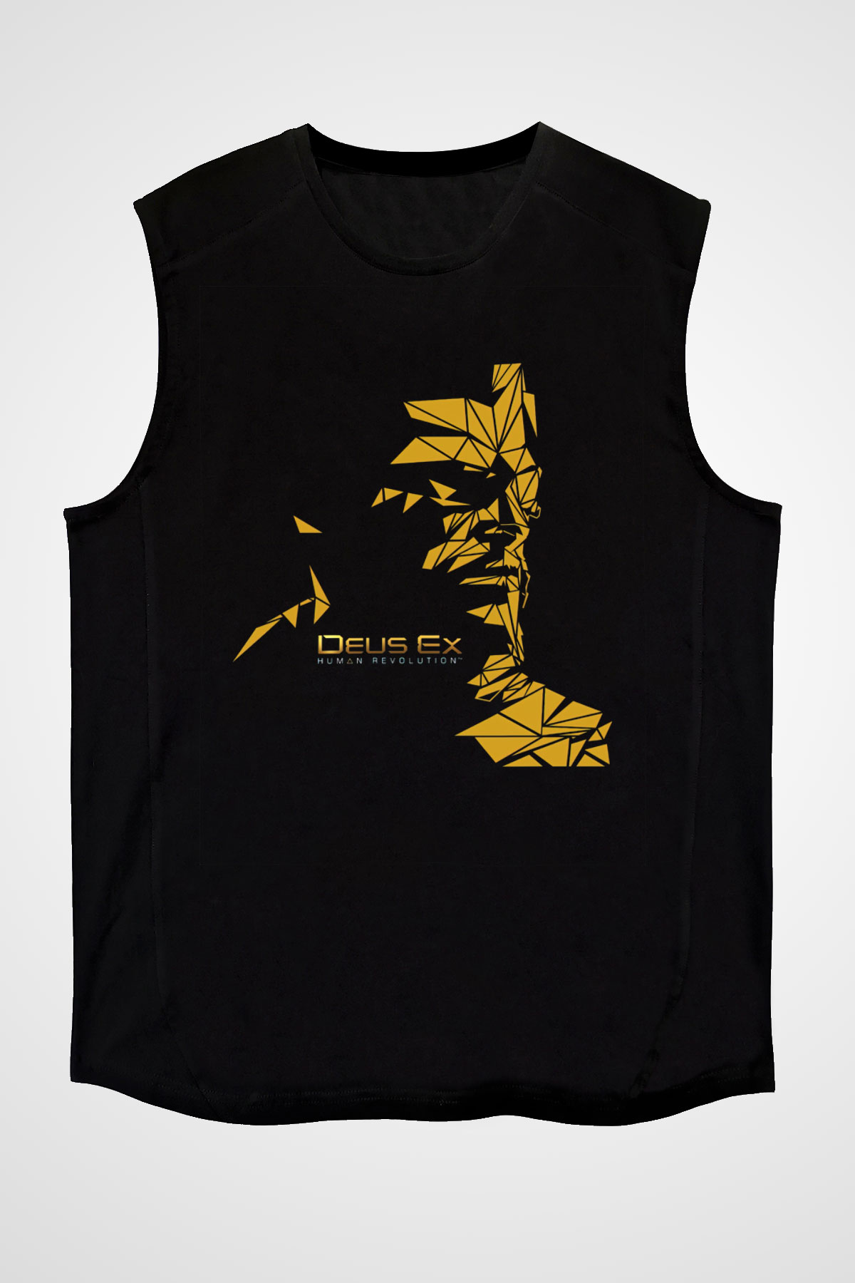 Deus Ex Siyah Unisex Kolsuz Tişört