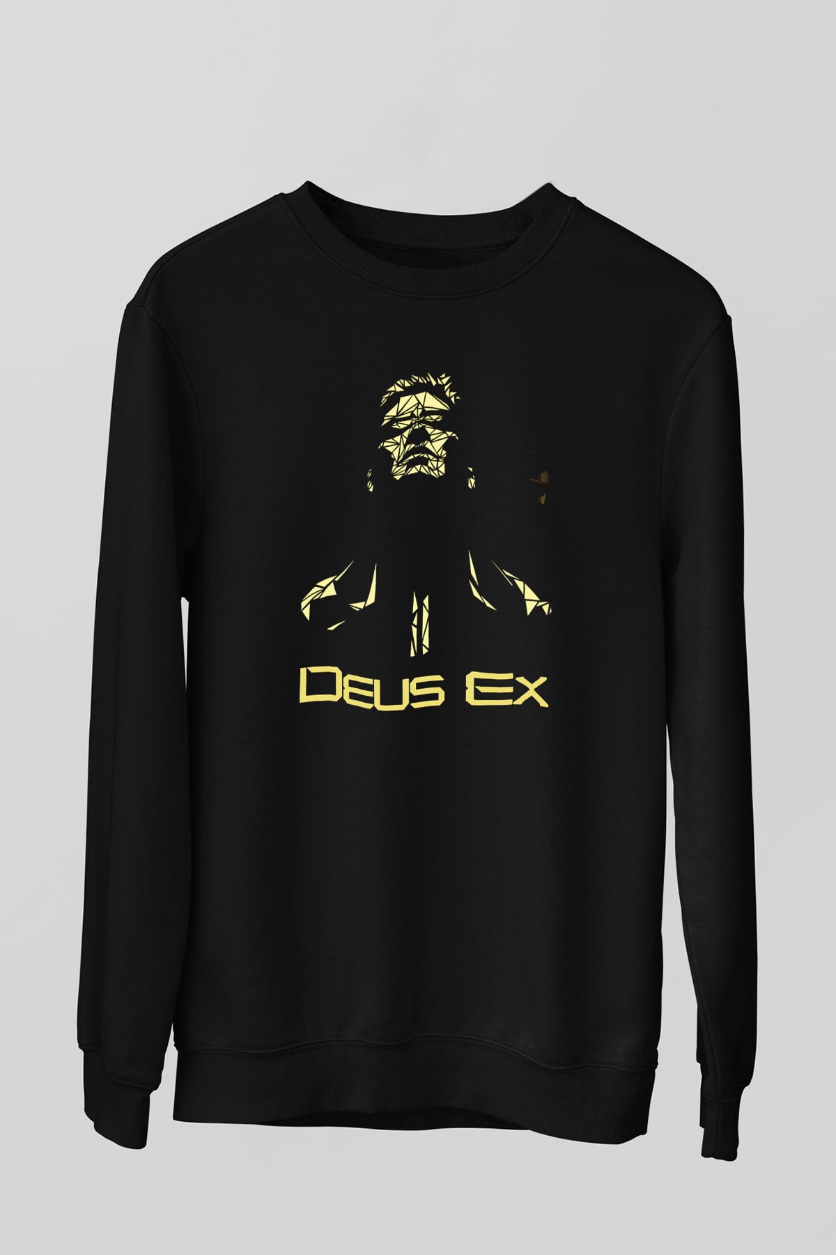 Deus Ex Siyah Unisex Sweatshirt