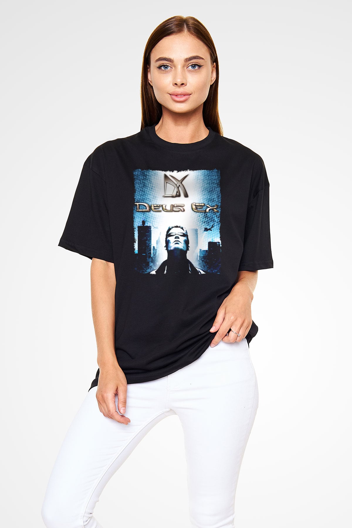 Deus Ex Siyah Unisex Tişört T-Shirt